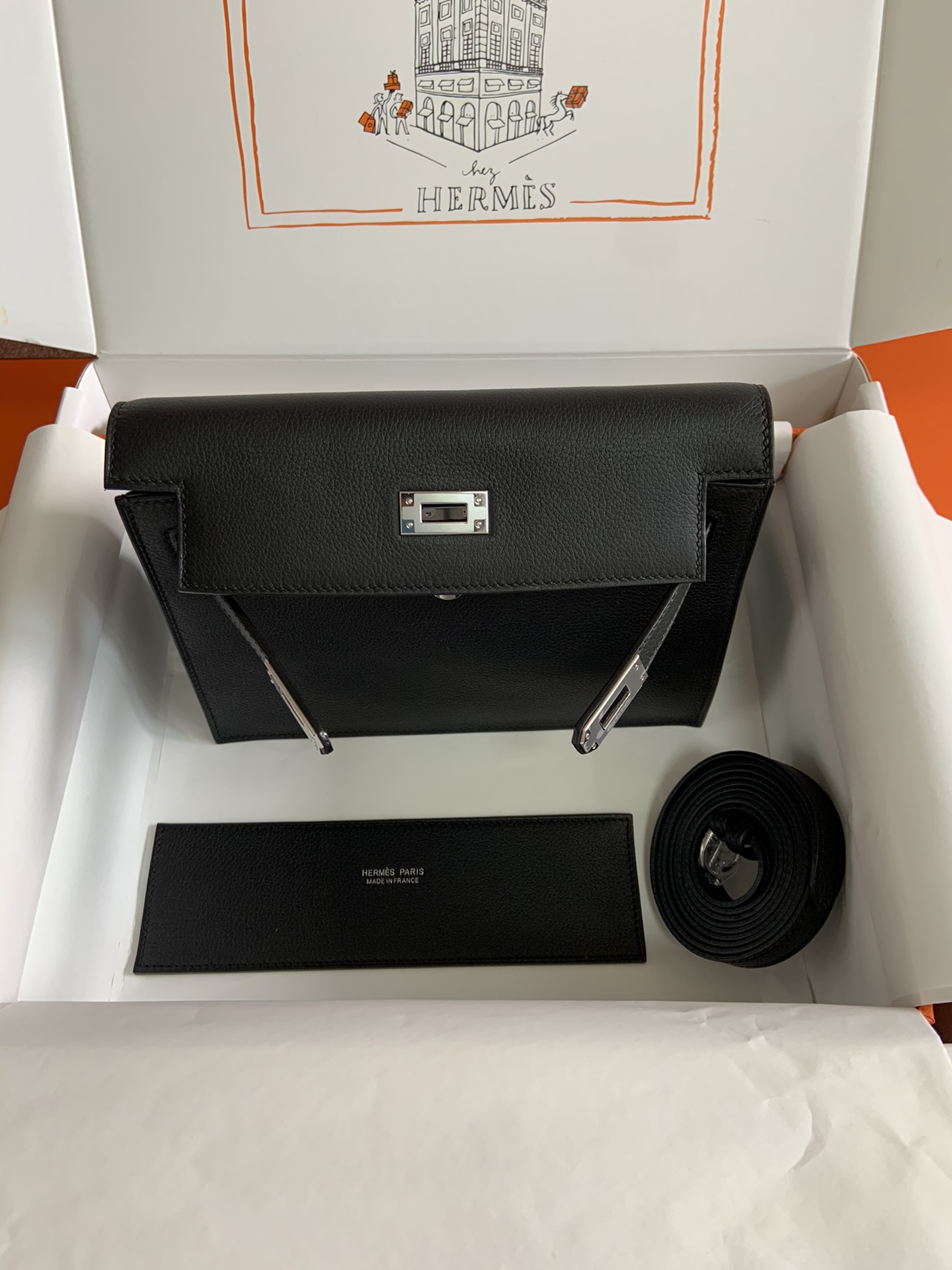 [Top] HERMES Kelly danse II  Calfskin 22cm - 20 Colors