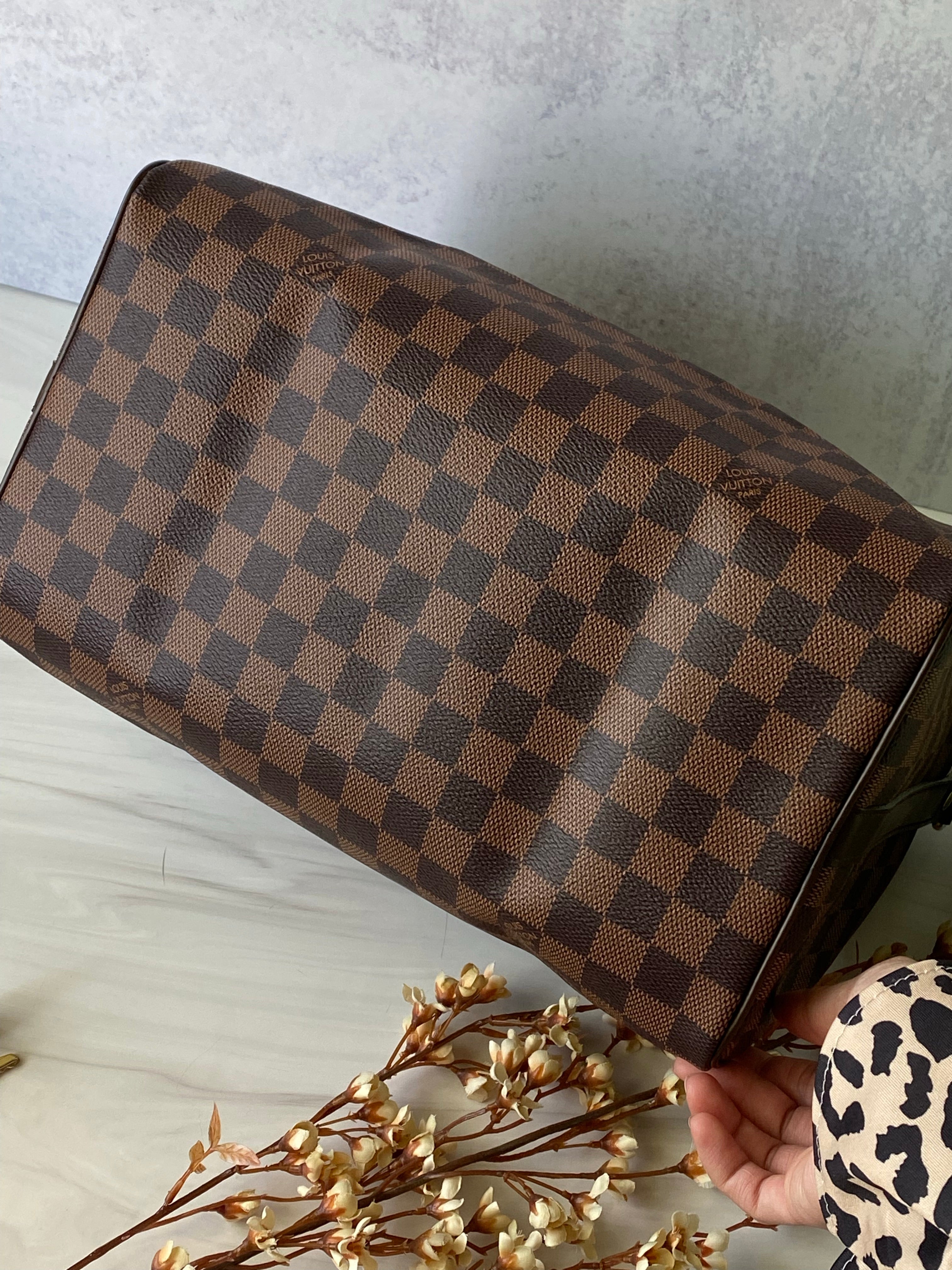 [TOP] Louis Vuitton LV  Speedy 30 Bag  30x21x17cm-Brown