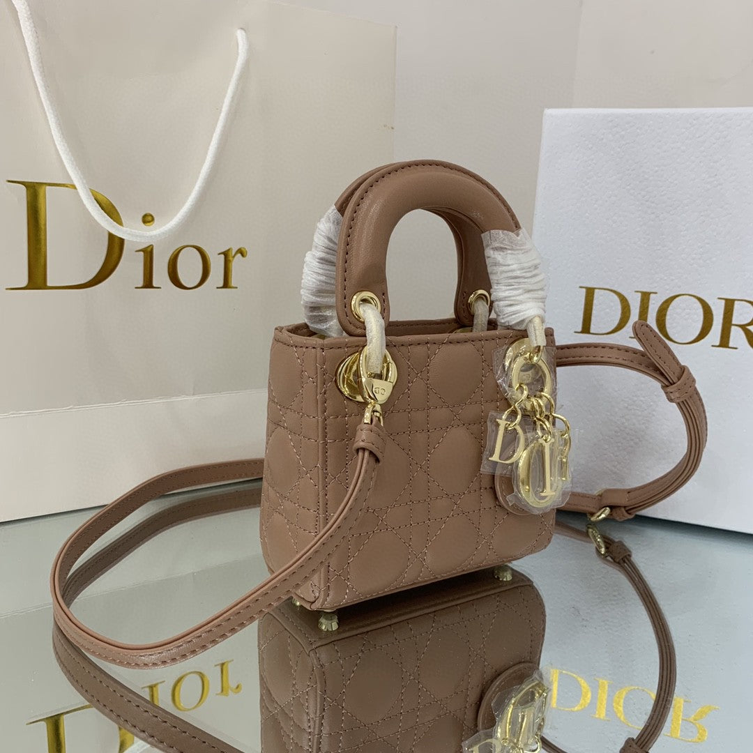 [TOP] Christian Dior Micro Lady Christian Dior Bag Cannage - Rose Des Vent