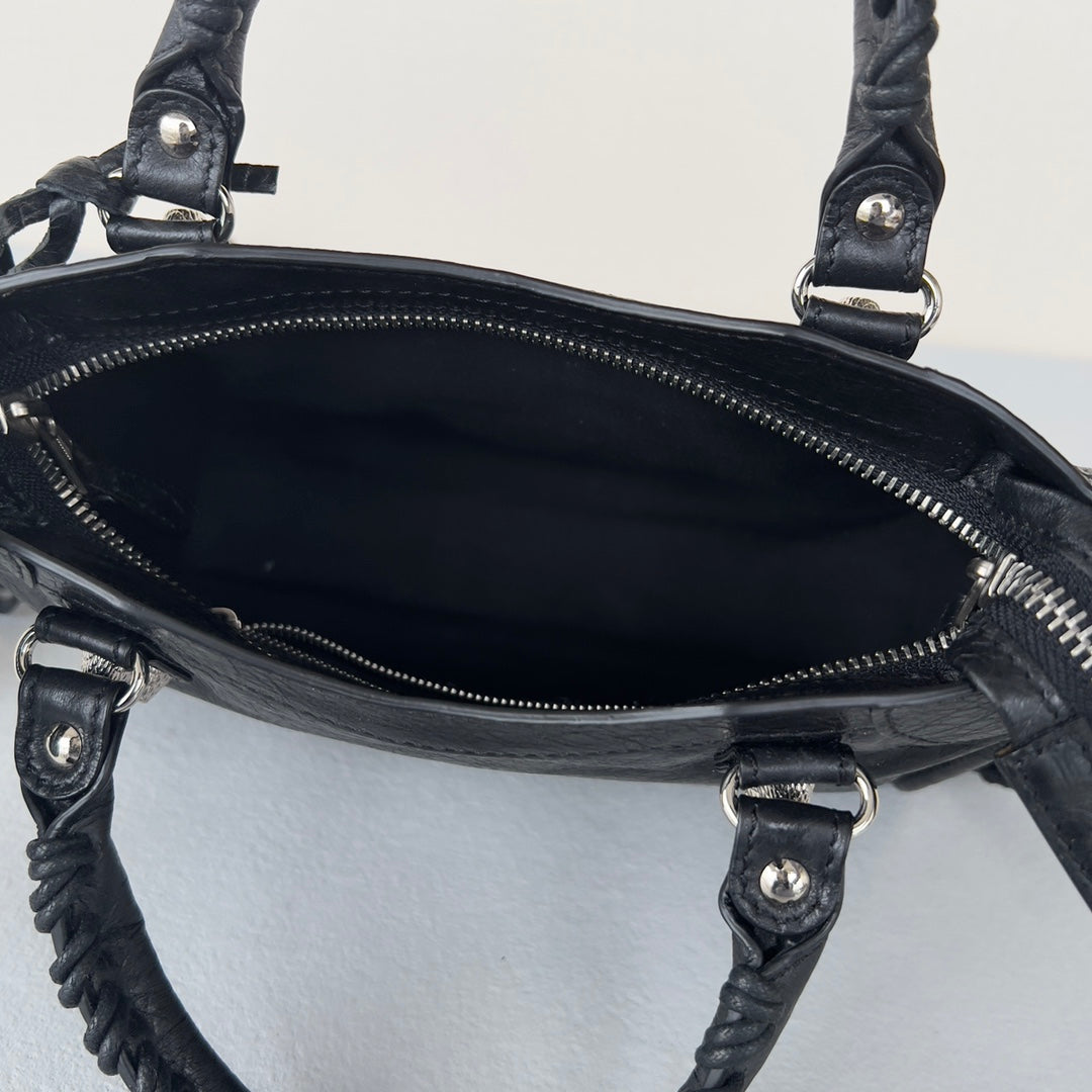 [TOP] BALENCIAGA Classic Small City Bag Giant 12 Hardware - Black w SHW