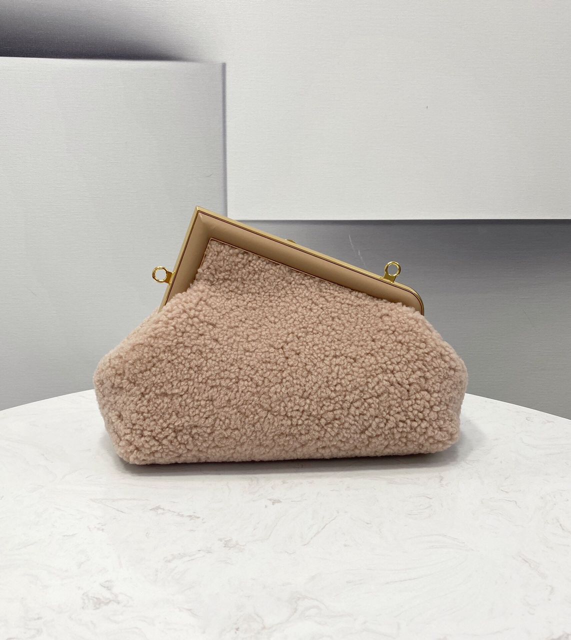 [TOP] FENDI FENDI First Small Teddy Bag - Light Pink