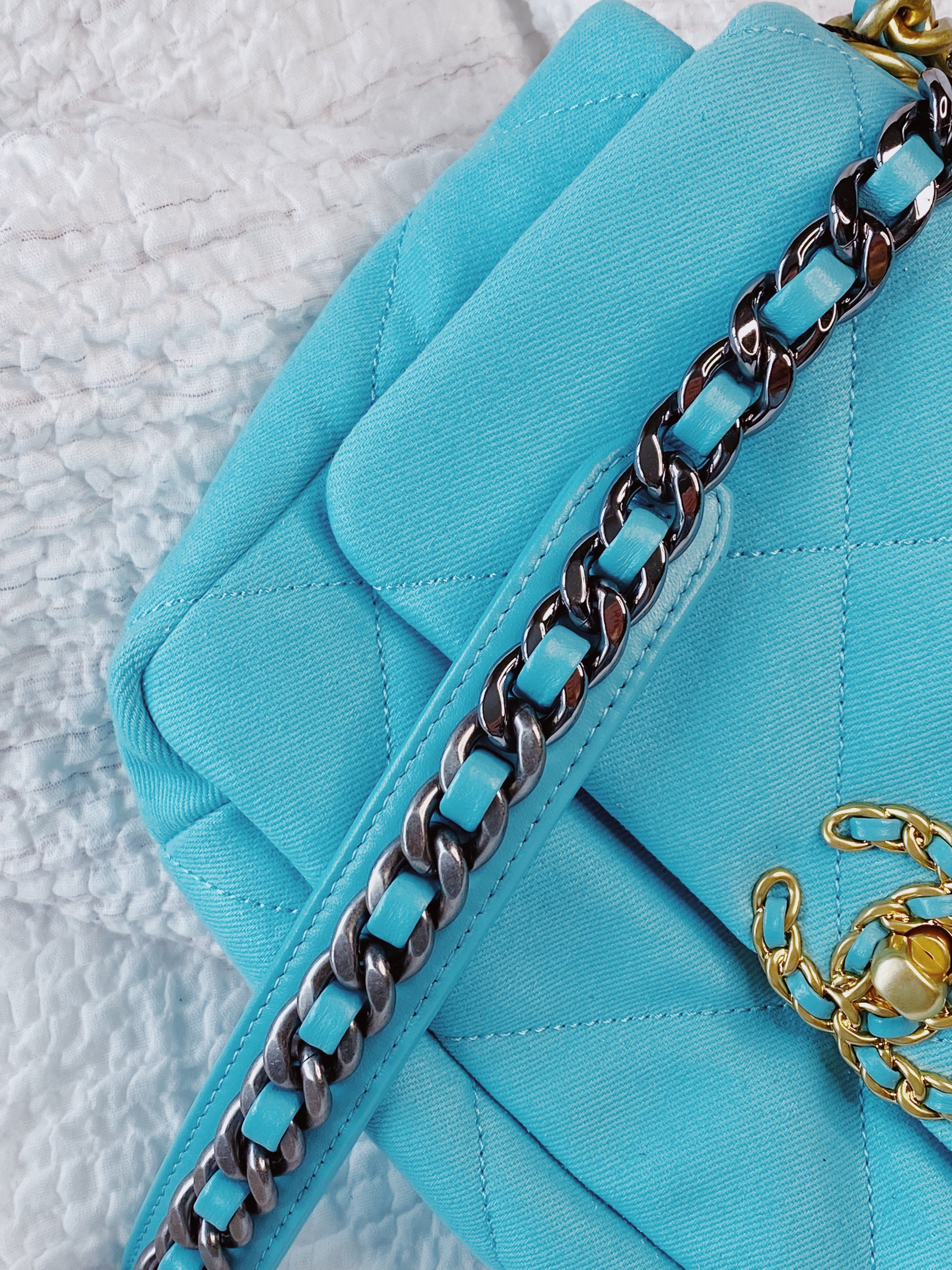 [TOP] CHANEL 19 Bag Small 26cm - Blue