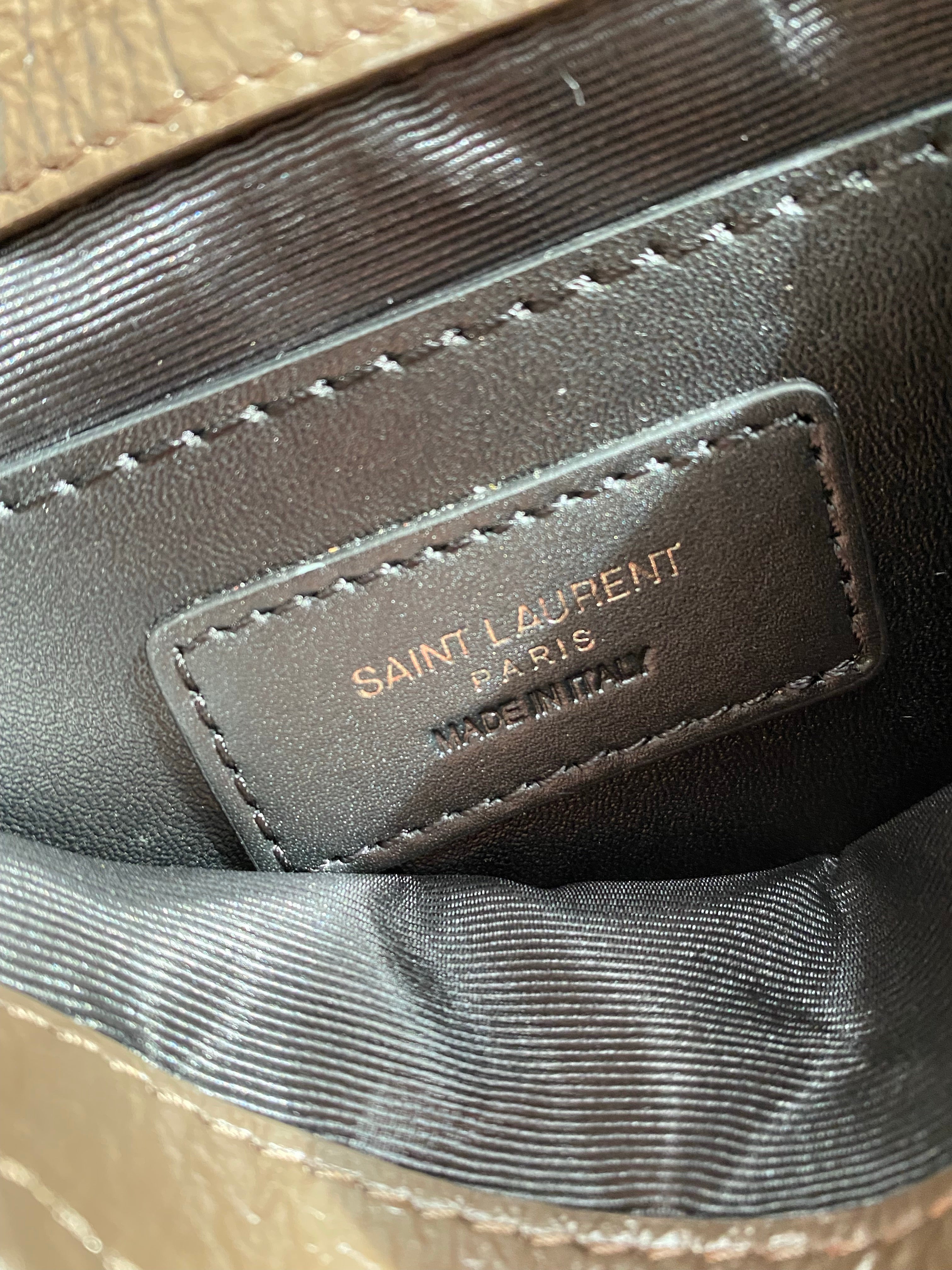 [TOP] Yves Saint Laurent YSL Nikki Small Bag Wrinkle Leather - Dark Green