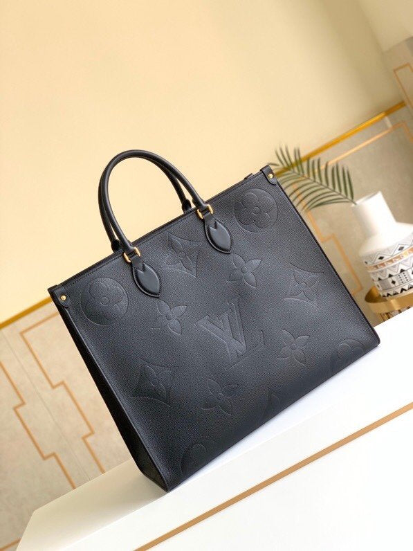 [TOP] Louis Vuitton LV  On The Go Empreinte GM 41x34x19cm - Black