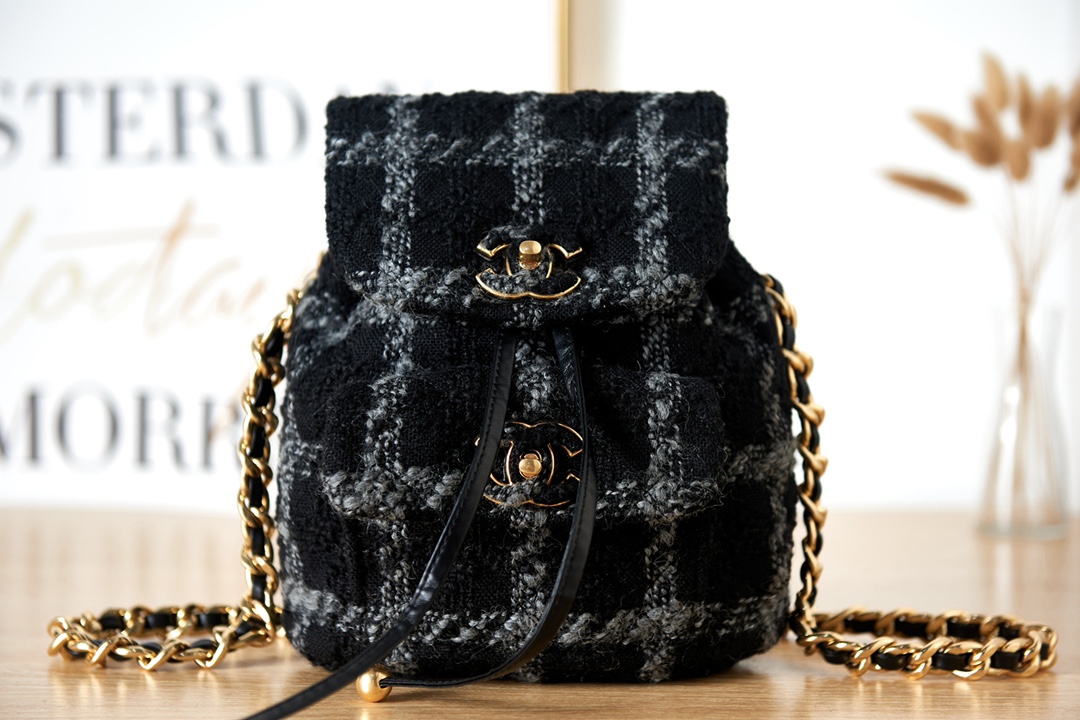 [TOP] CHANEL Duma Backpack 24x21x10cm -GHW-3 colors