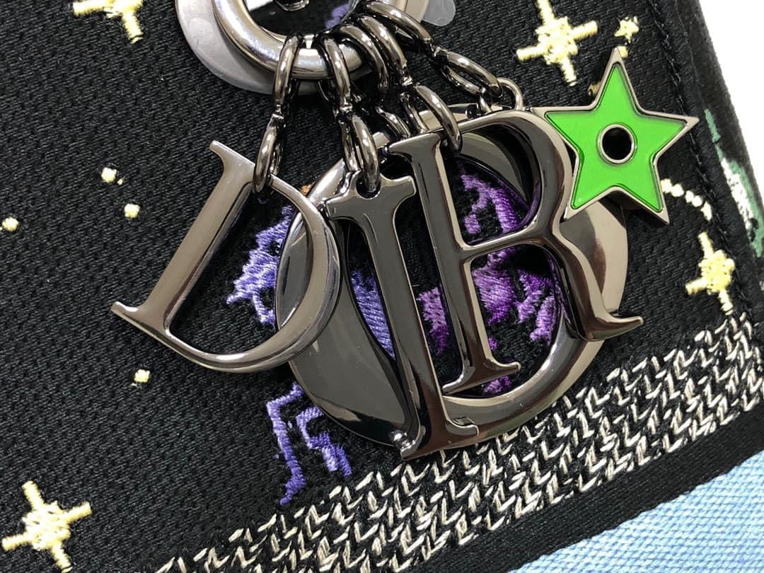 [TOP] Christian Dior Lady Christian Dior Bag D-Lite Pixel Zodiac - Black