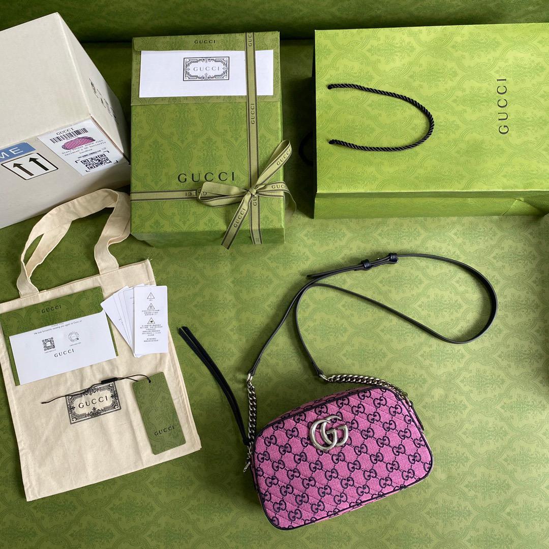 [TOP] GUCCI G*G Marmont Small Matelasse Shoulder Bag - Purple w SHW