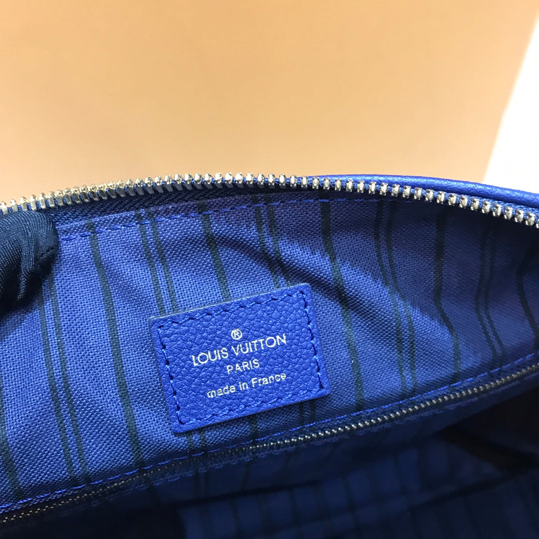 [TOP] Louis Vuitton LV L*V Speedy 30 Empreinte Leather - Dark Blue