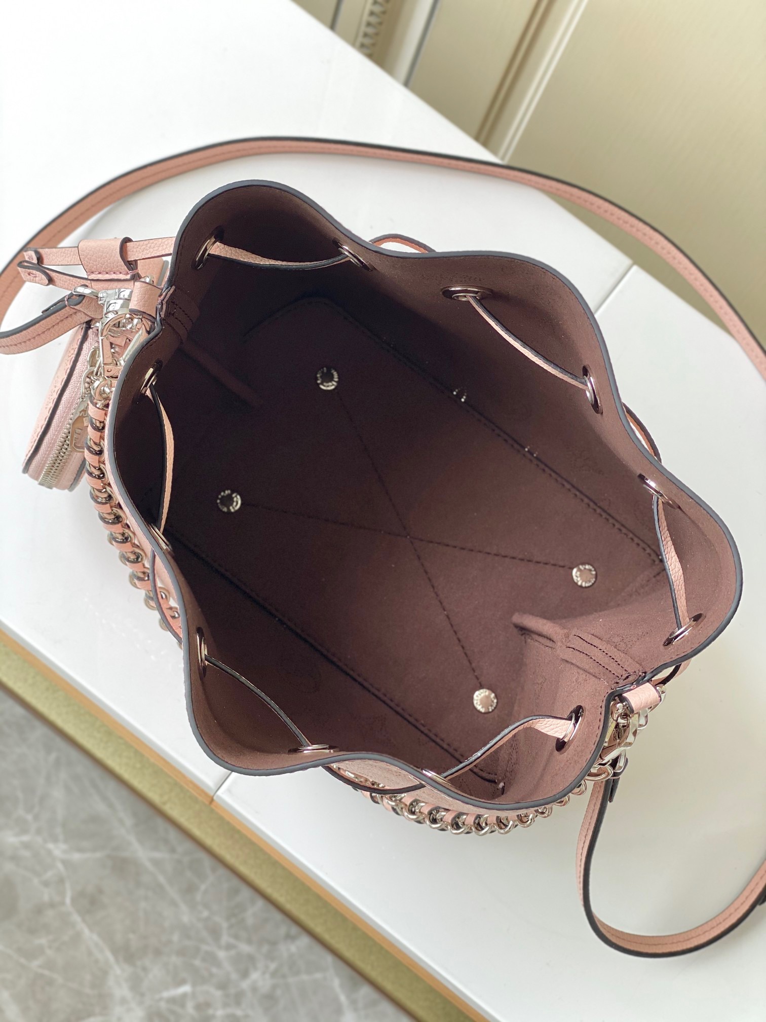 [TOP] Louis Vuitton LV  Mahina Bella Bag 22x19x14cm- Pink