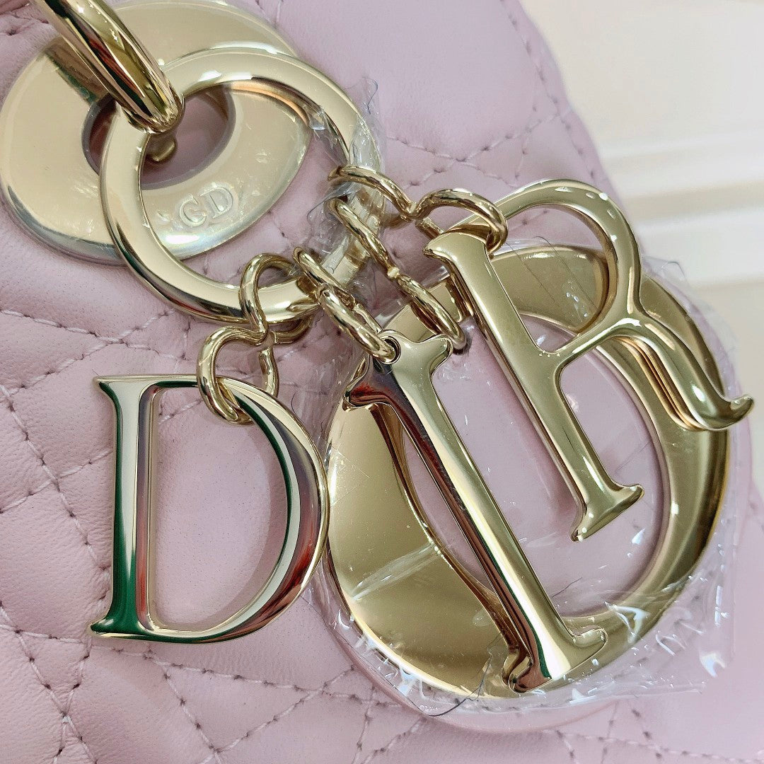 [TOP] Christian Dior Lady Christian Dior Bag  ABC Lambskin - Light Pink