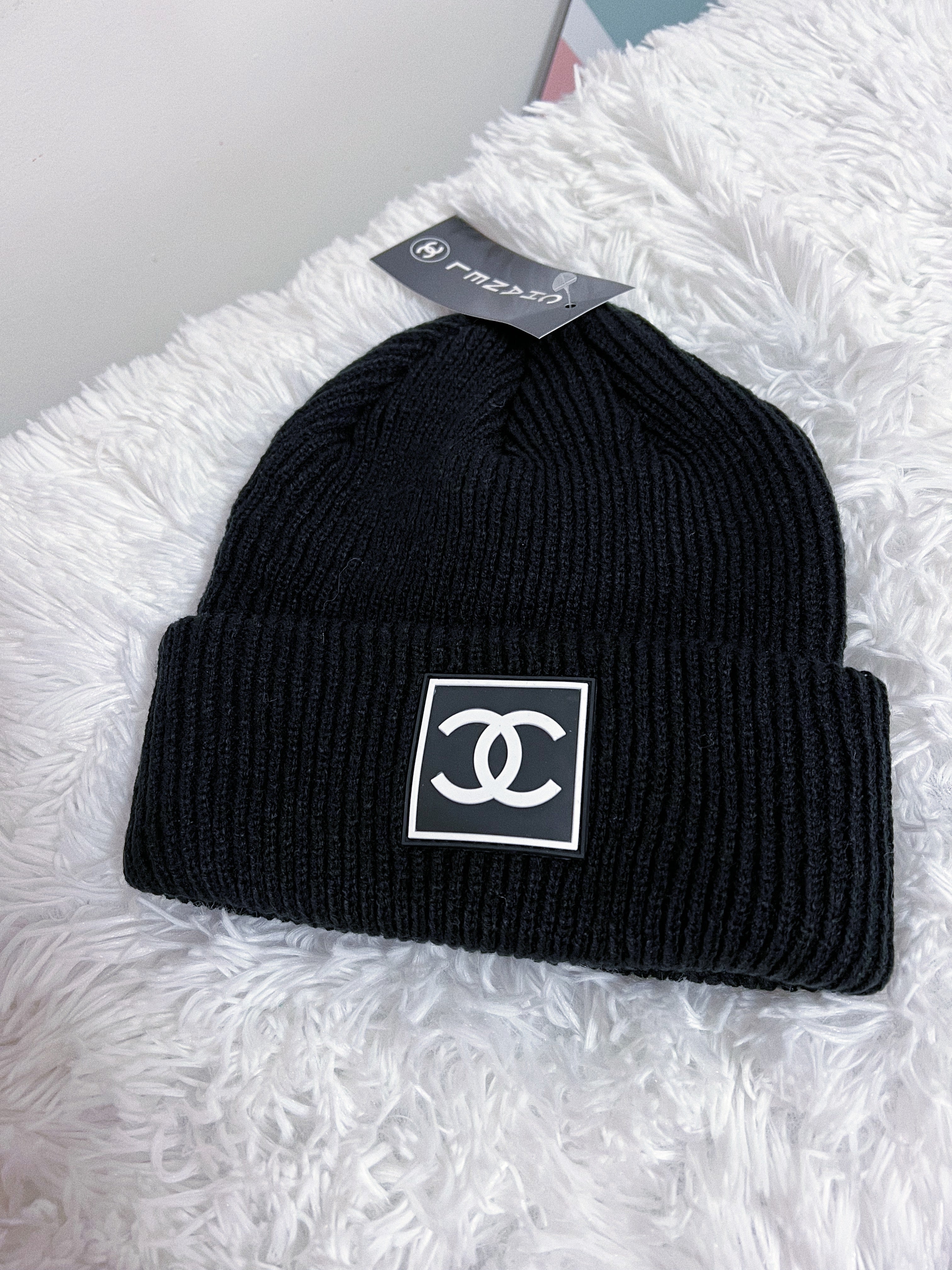 Chanel Beanie Square Logo