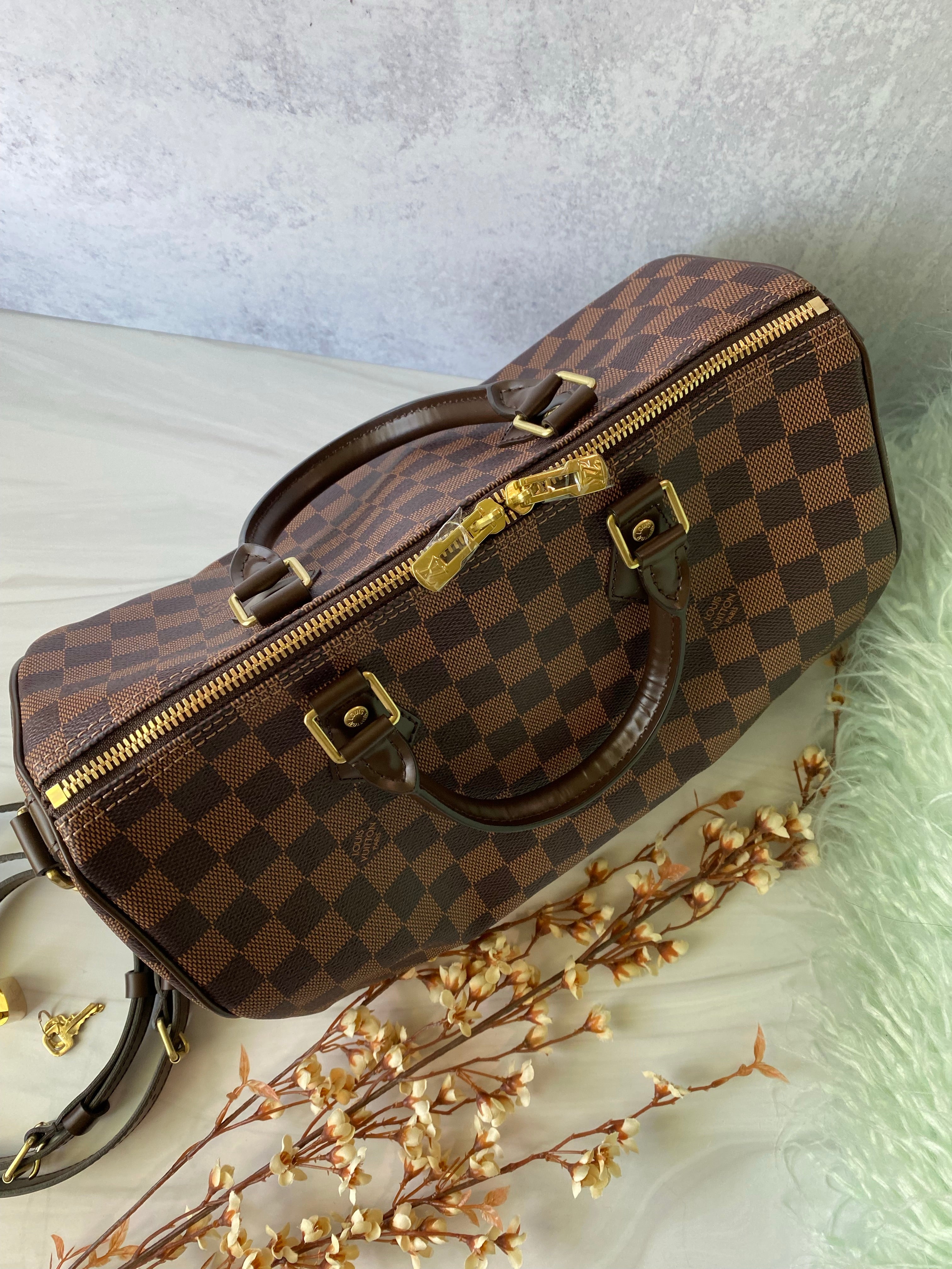 [TOP] Louis Vuitton LV  Speedy 30 Bag  30x21x17cm-Brown
