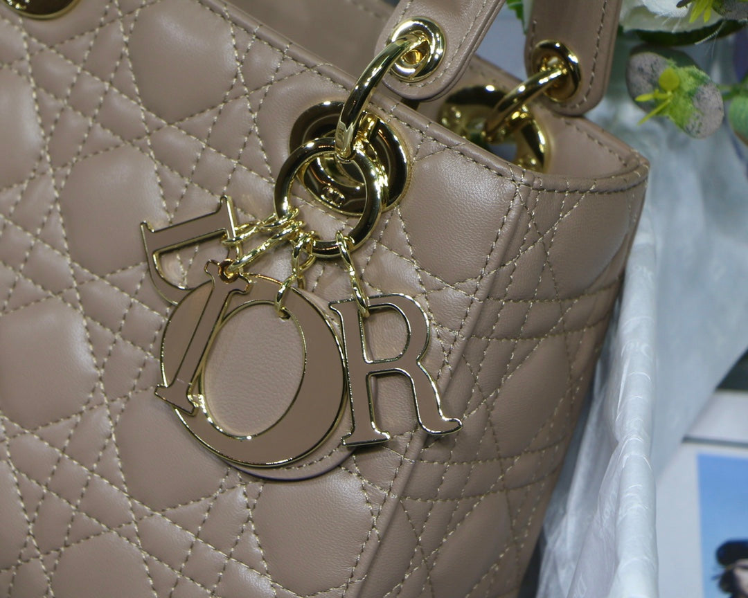 [TOP] Christian Dior Lady Christian Dior Bag ABC-Small - Taupe