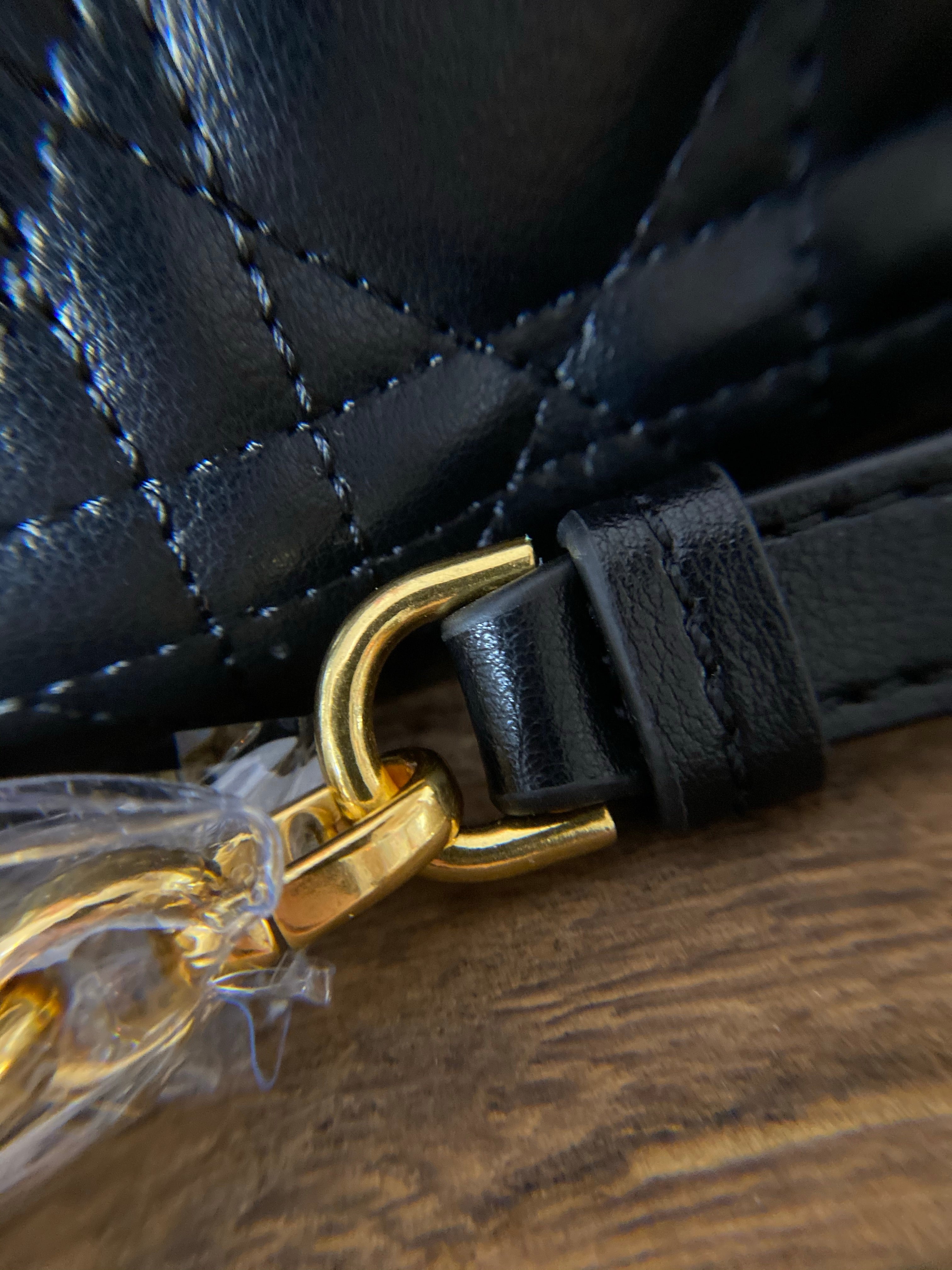 [TOP] Christian Dior Caro Bag Small - Black and Gold