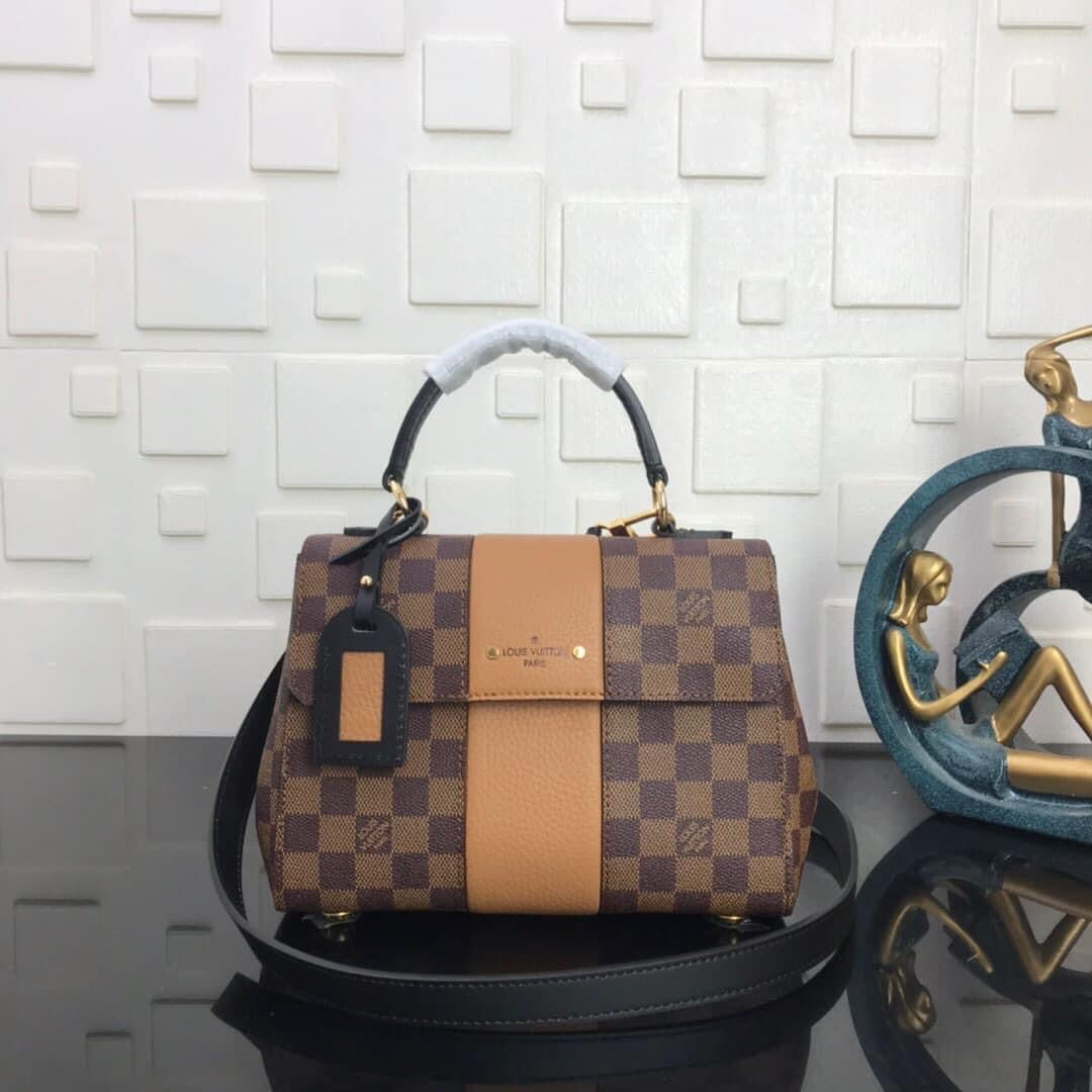 [TOP] Louis Vuitton LV Magnolia Damier Ebene Canvas Bond Street 24.0 x 17.0 x 9.5 cm- Brown