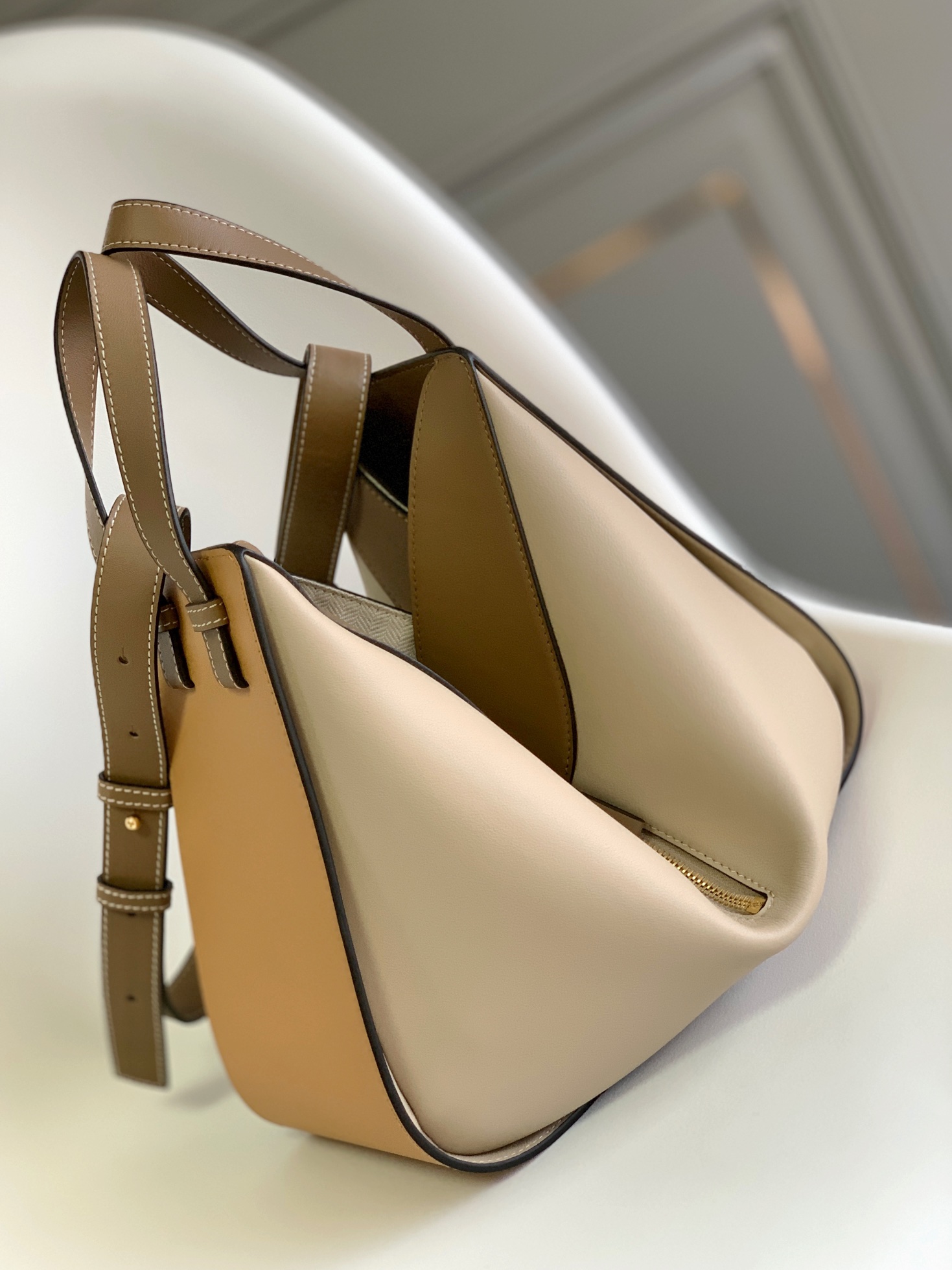 [TOP] LOEWE Calfskin Hammock Bag 29*14*26cm - Khaki