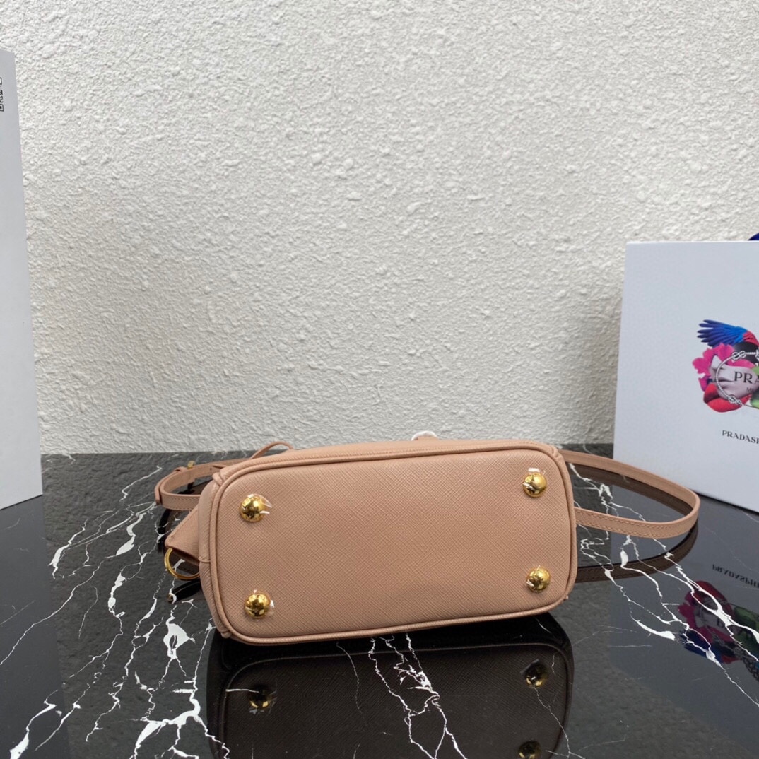 [TOP] PRADA Galleria Mini Saffiano Bag 20x15x9.5cm - Pink