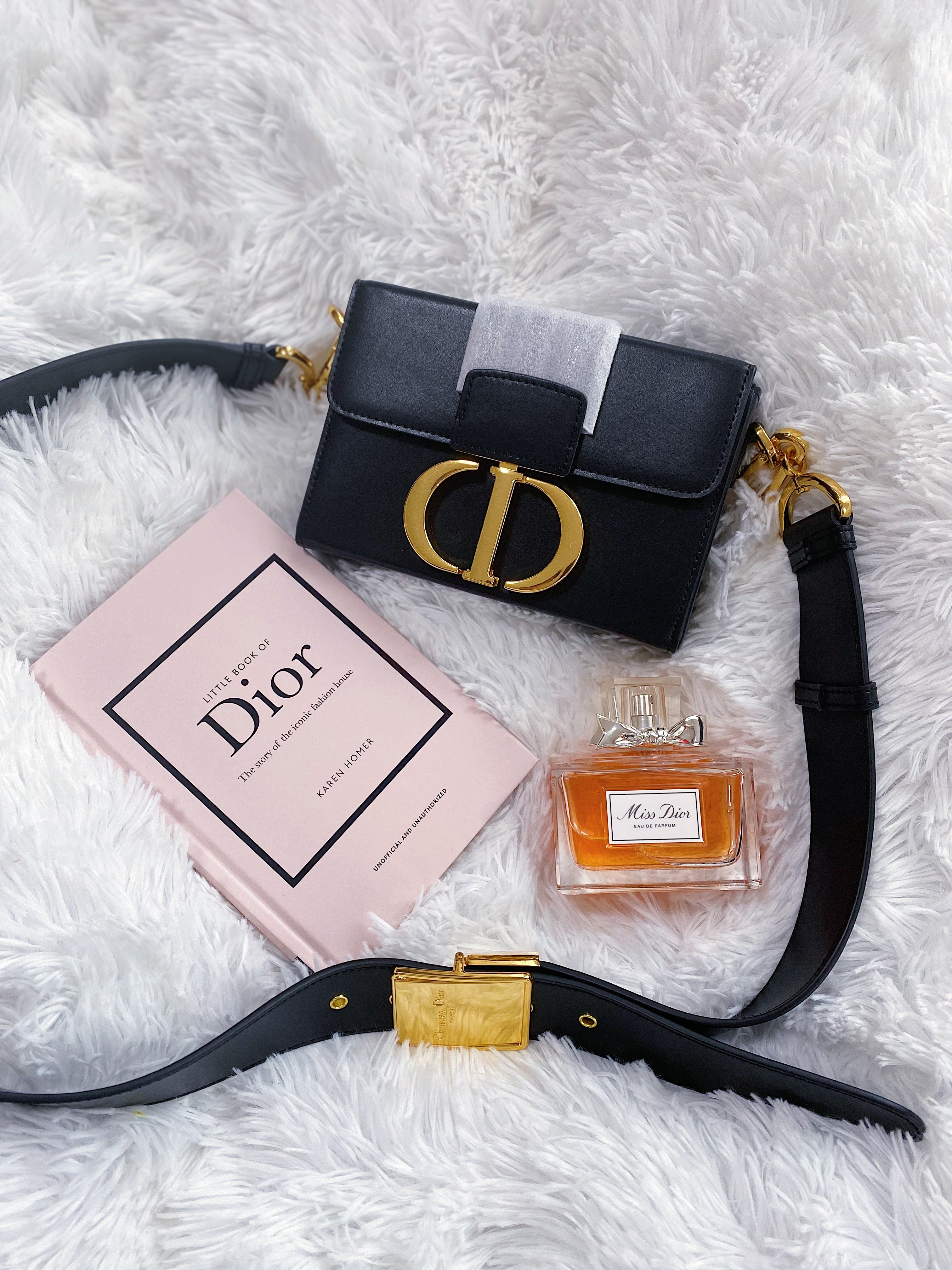 [Top] Christian Dior 30 Montaigne Box Bag - Black