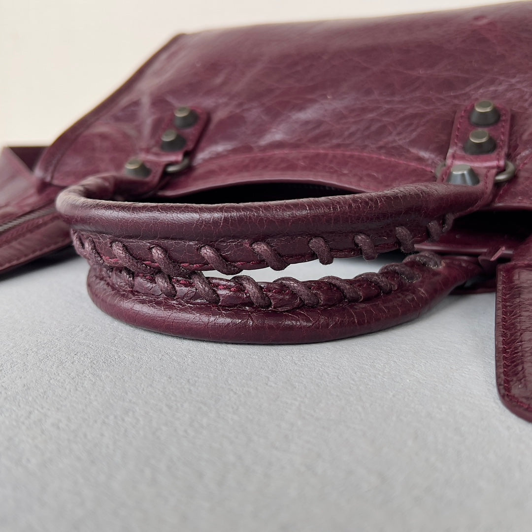 [TOP] BALENCIAGA Classic Small City Bag - Violet Prune