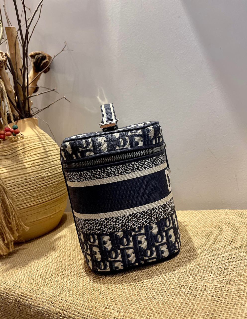 [TOP] Christian Dior Travel Oblique Vanity Case - Blue