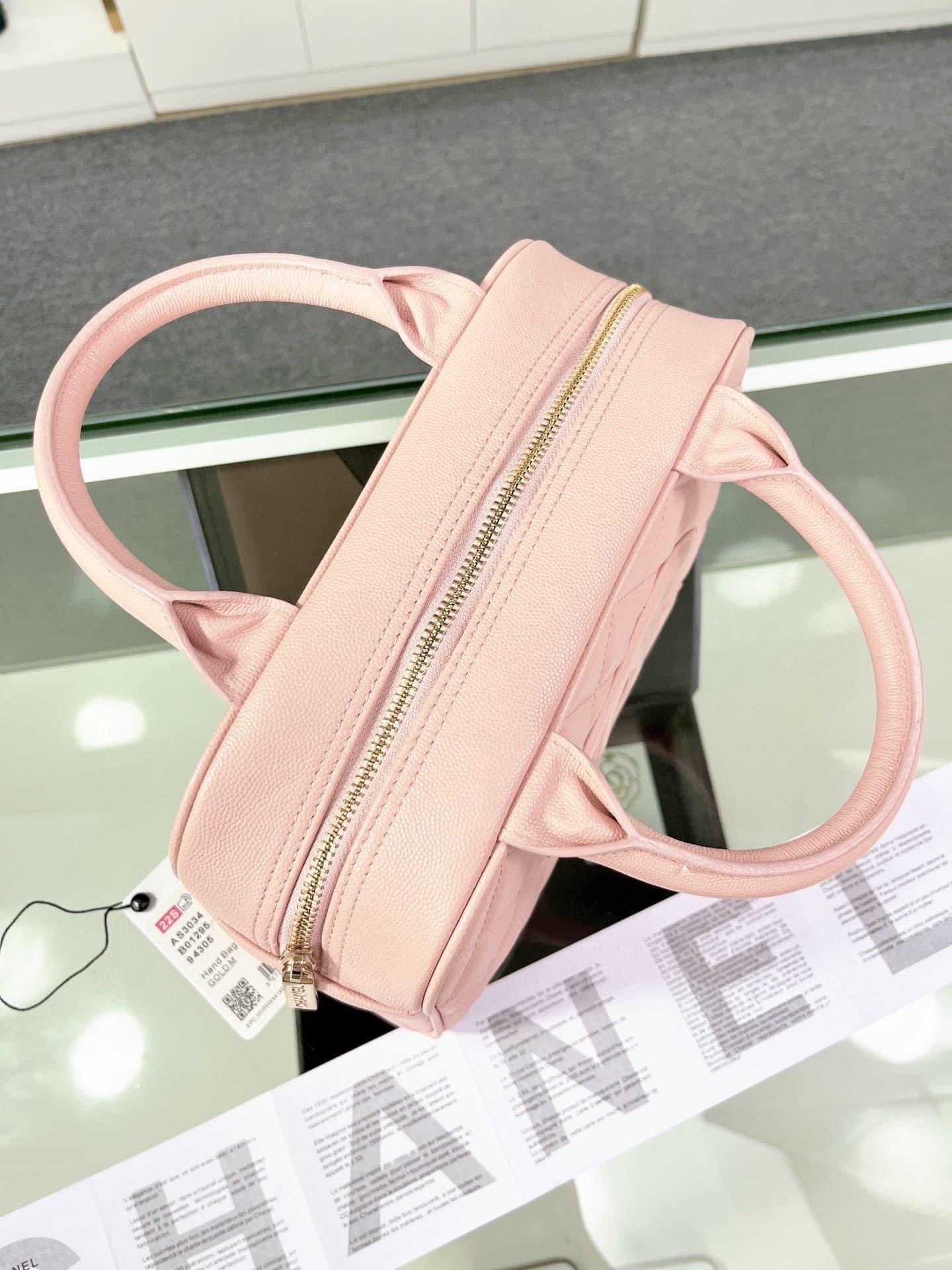 [TOP] CHANEL Bowler Mini Bag - Pink