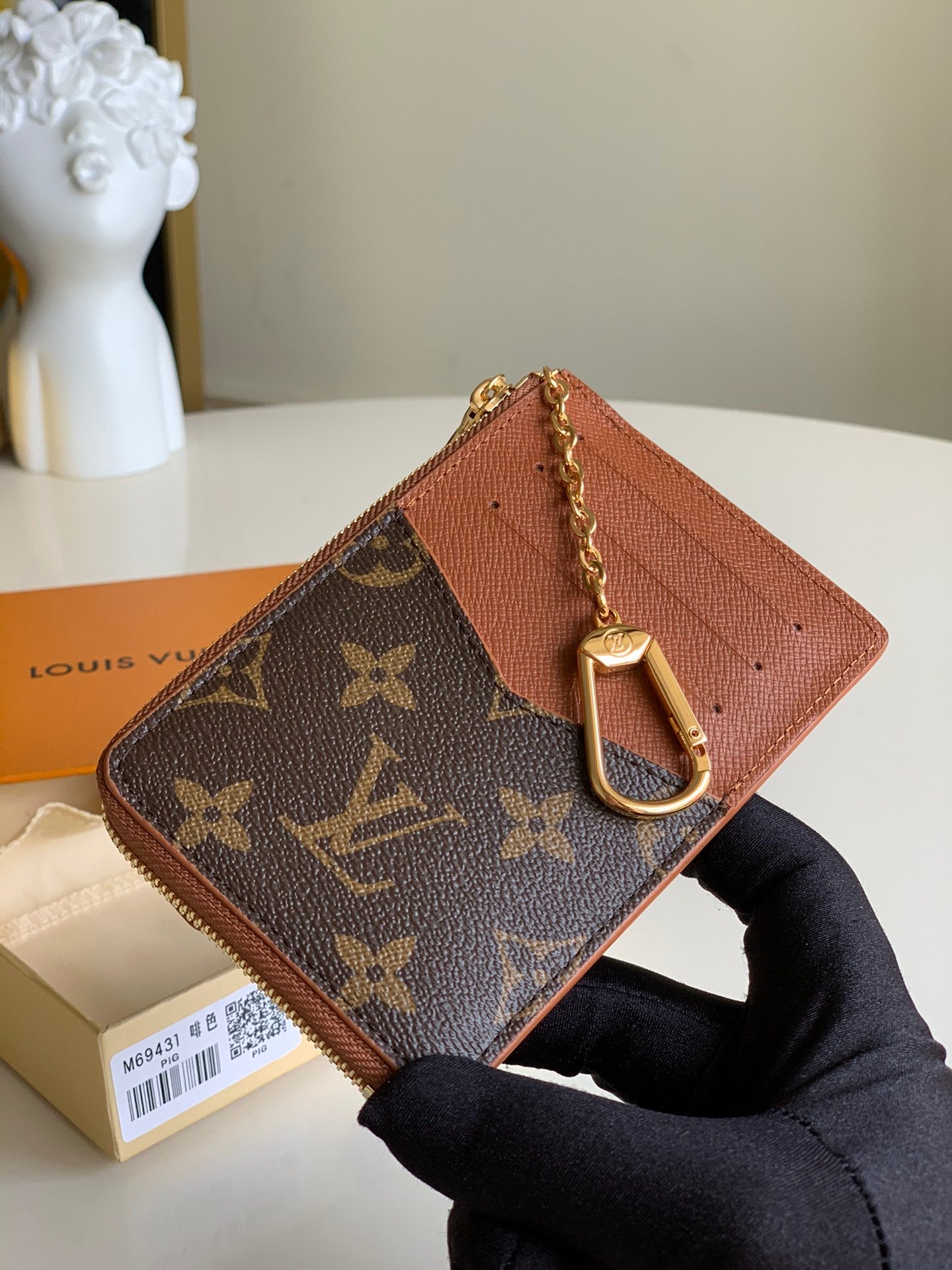 [TOP] Louis Vuitton LV LV Compact Key Wallet - Monogram