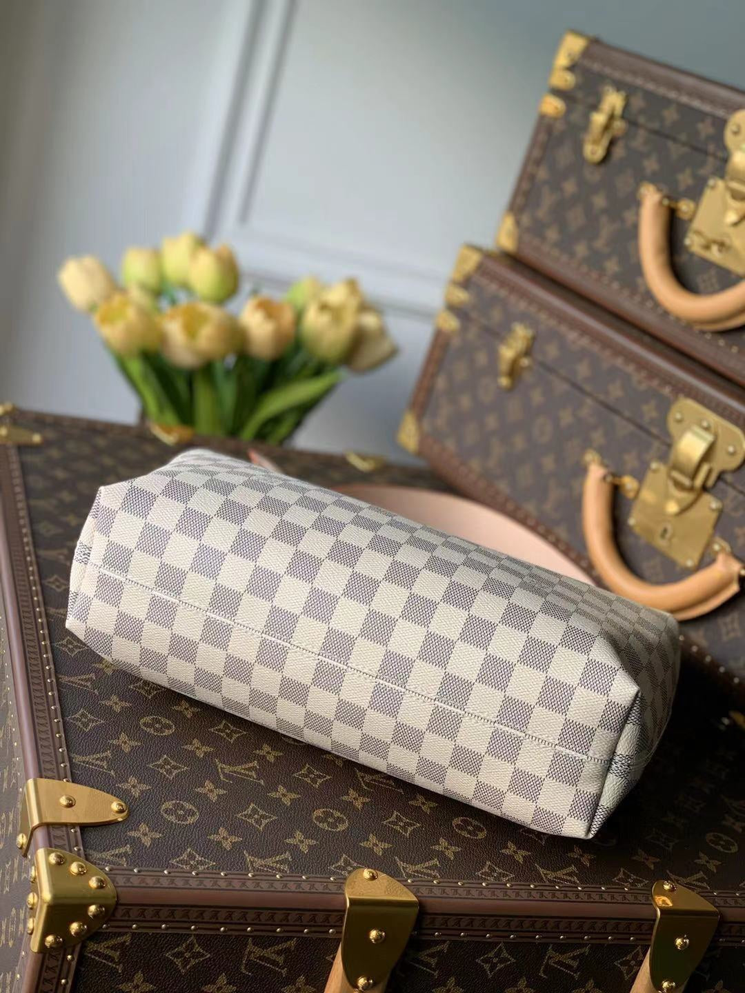[TOP] Louis Vuitton LV Graceful Bag 2 Sizes - Damier Azur