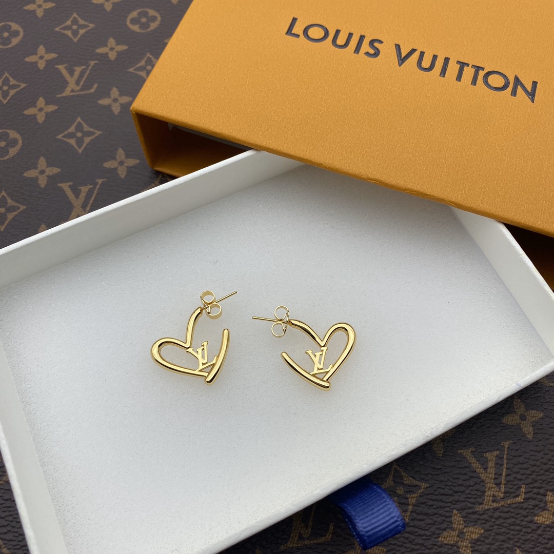 [TOP] Louis Vuitton LV LV Earrings