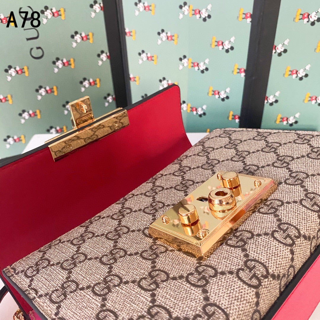 [TOP] GUCCI Padlock Small Shoulder Bag - PINK