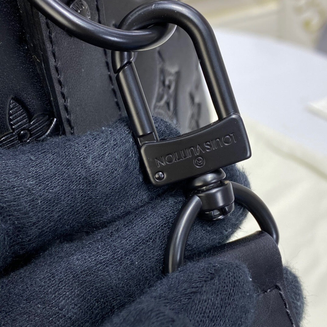 [TOP] Louis Vuitton LV Loui$ Vu!tt0n Keepall Travel Bag 50cm - Shadow Empreinte Black