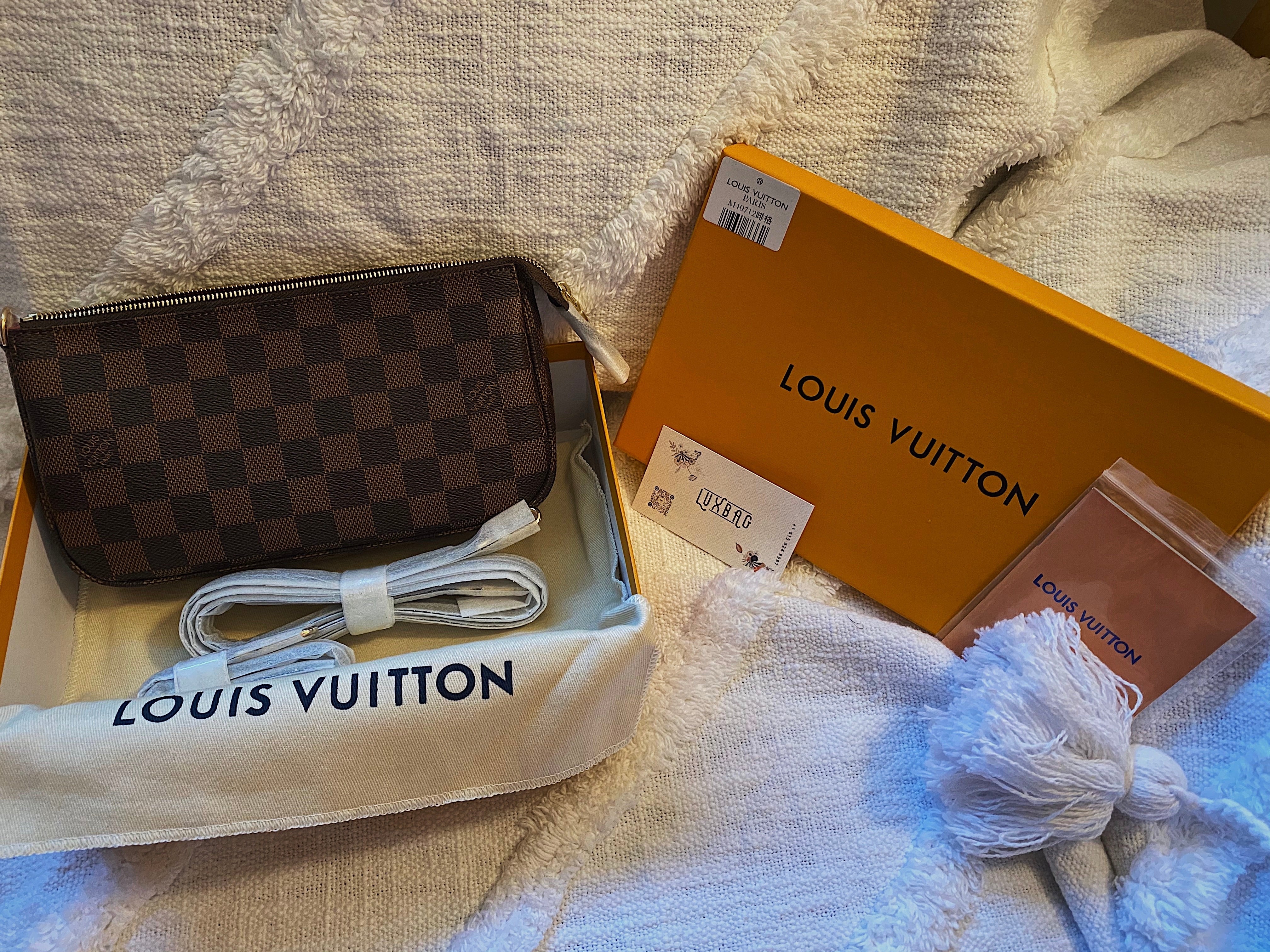 [TOP] Louis Vuitton LV LV Pochette Accessoires NM - Damier Ebene