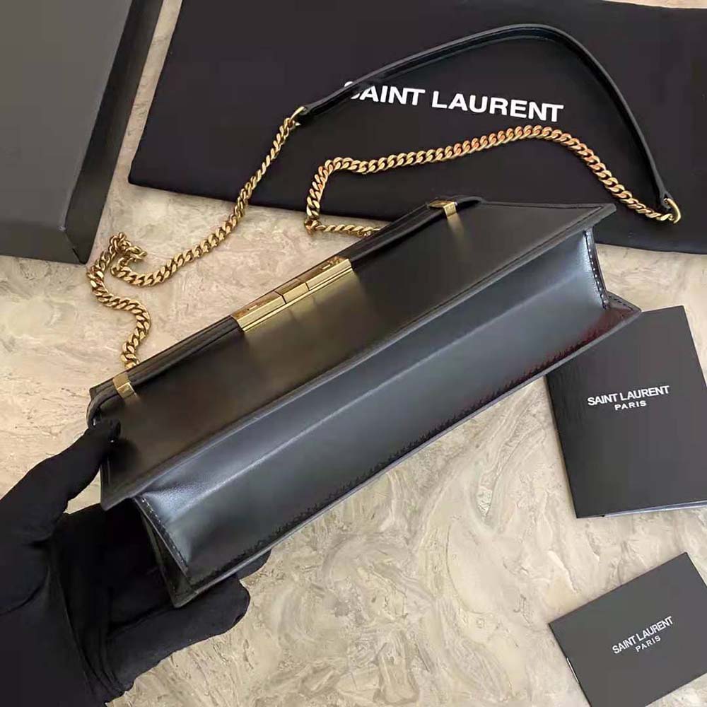 [TOP] Yves Saint Laurent YSL Manhattan New Pouch - Black