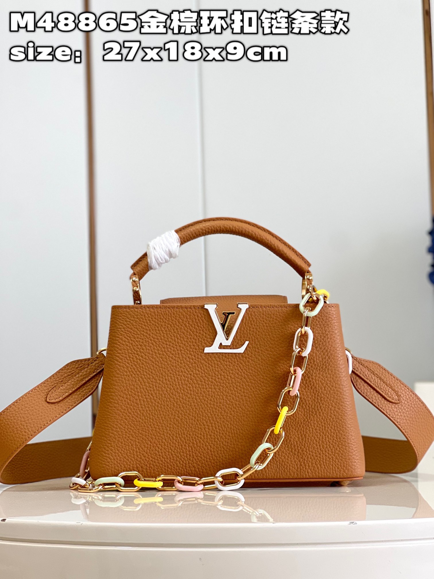 [TOP] Louis Vuitton LV Capucines Bag 3 Sizes- Brown