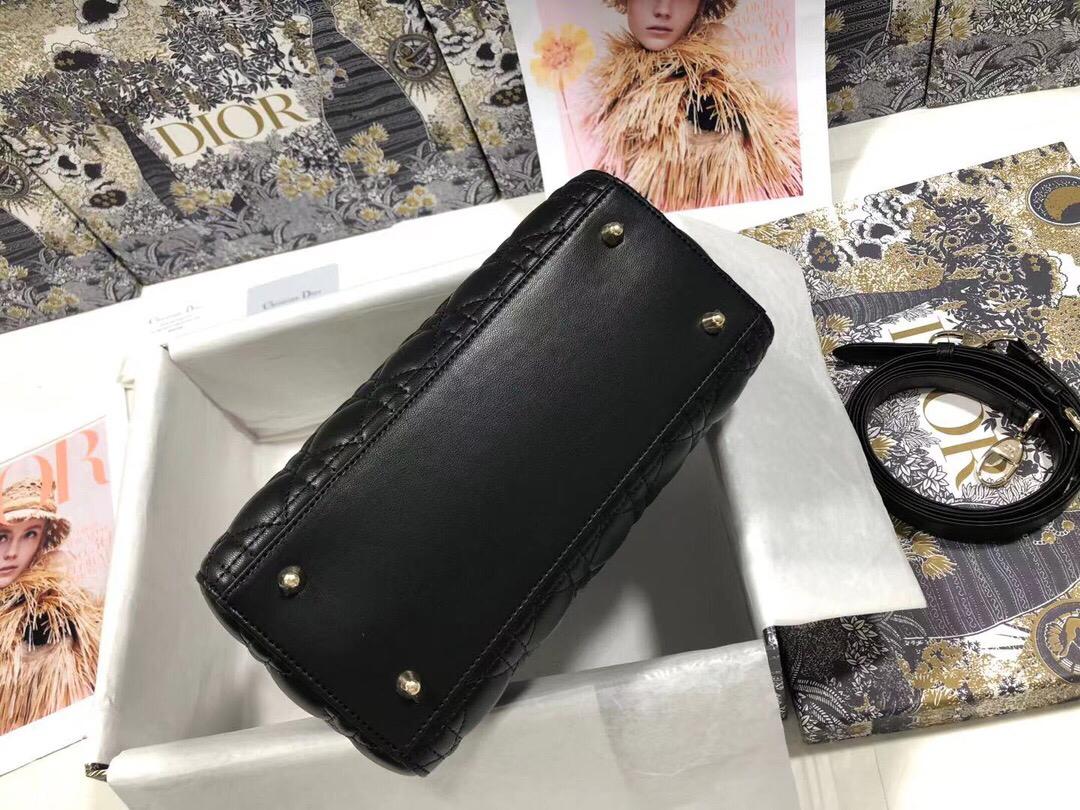 [TOP] Christian Dior Lady Christian Dior Bag Medium - Black
