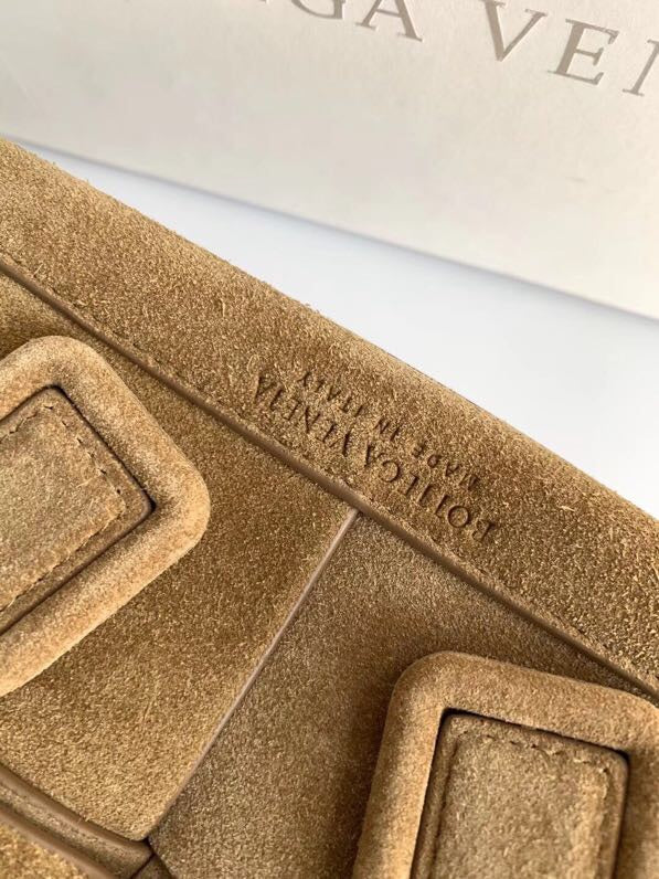 [TOP] Bottega Veneta BV Mini Arco 29 Sude Bag - Brown