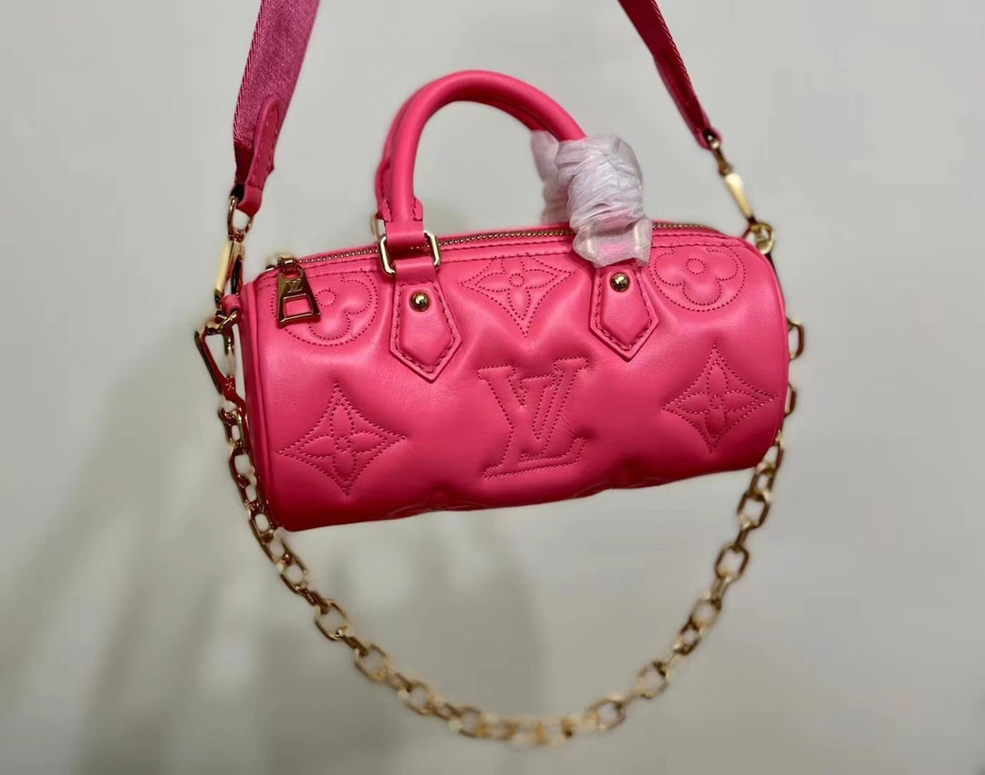 [TOP] Louis Vuitton LV Papillon BB 20x10x10 CM- Pink