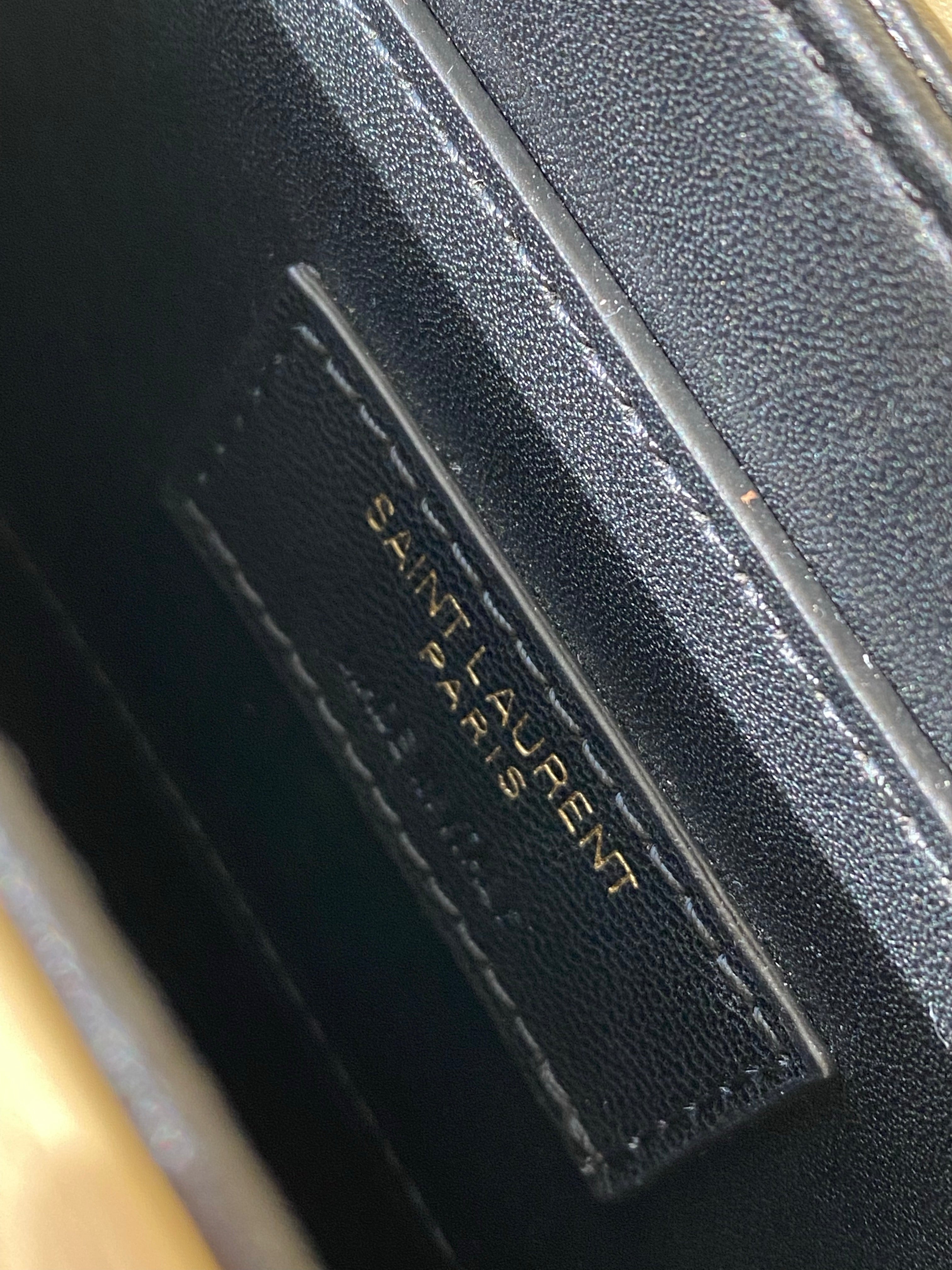 [TOP] Yves Saint Laurent YSL Solferino Medium Shoulder Bag - Beige