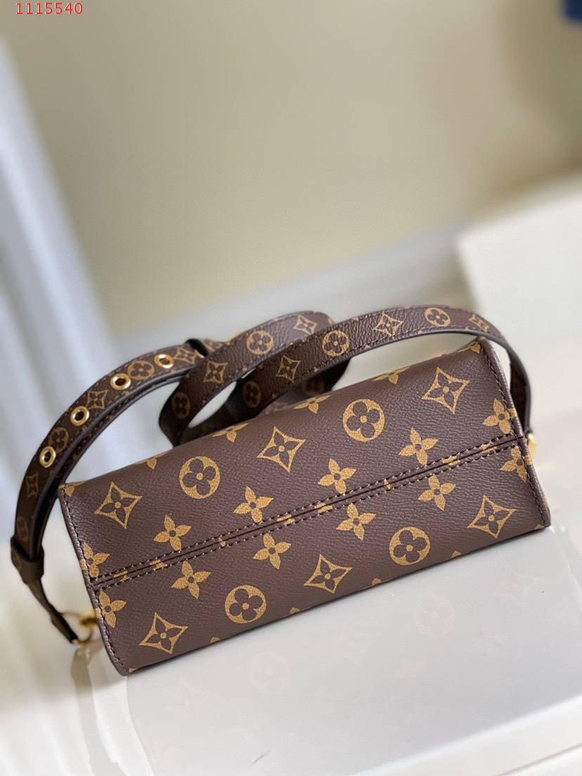 [TOP] LV Sac Plat Monogram Bag 20/21/10cm-Brown