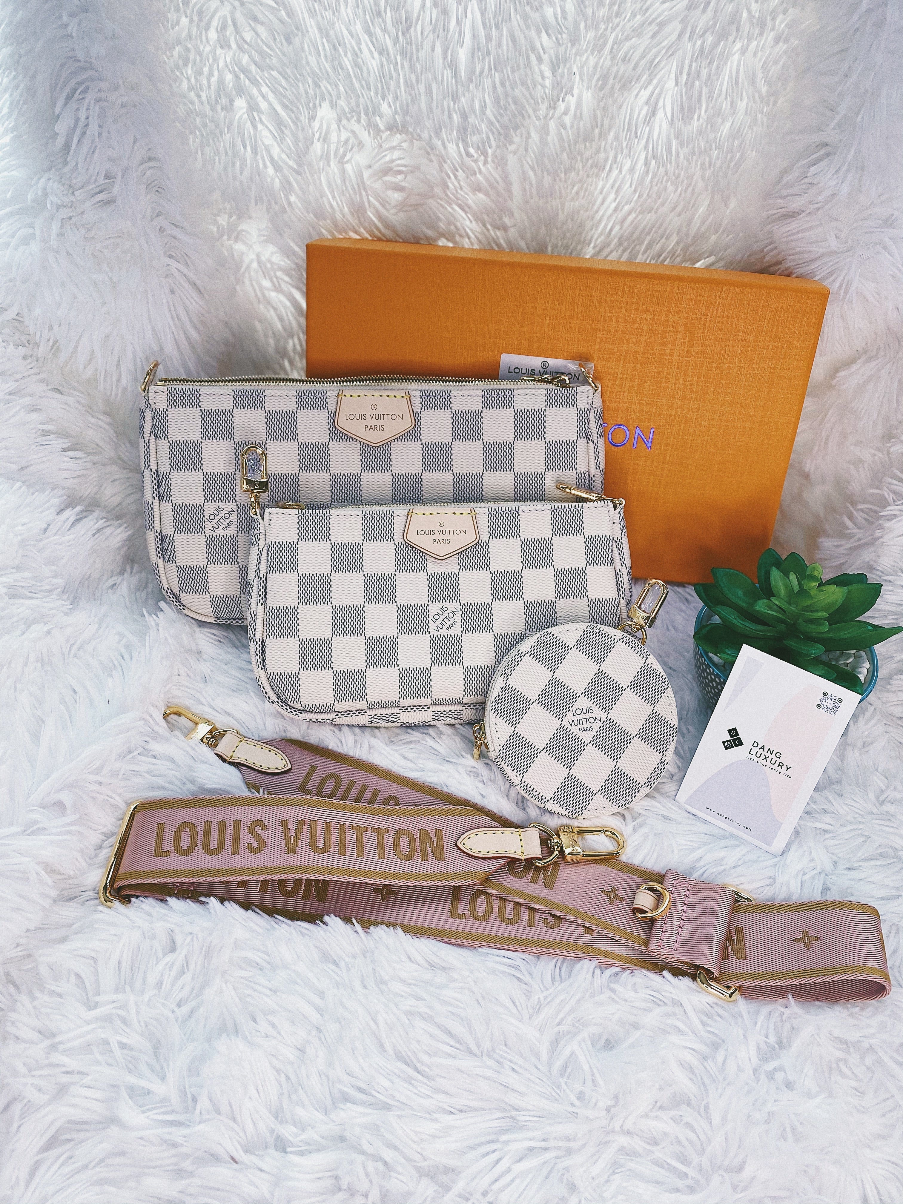 [TOP] Louis Vuitton LV [TOP] LV Multi-Pochette Damier Azur