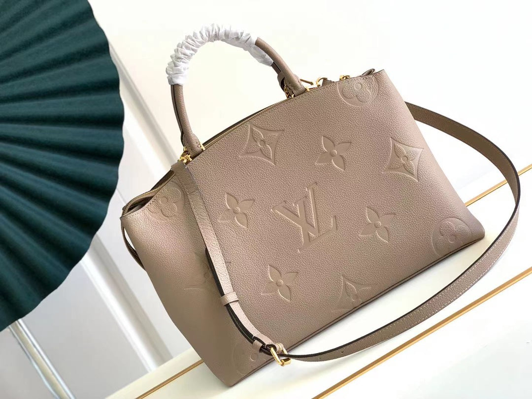 [TOP] Louis Vuitton LV L*V Grand Palais Monogram Empreinte Bag - Turtle Dove