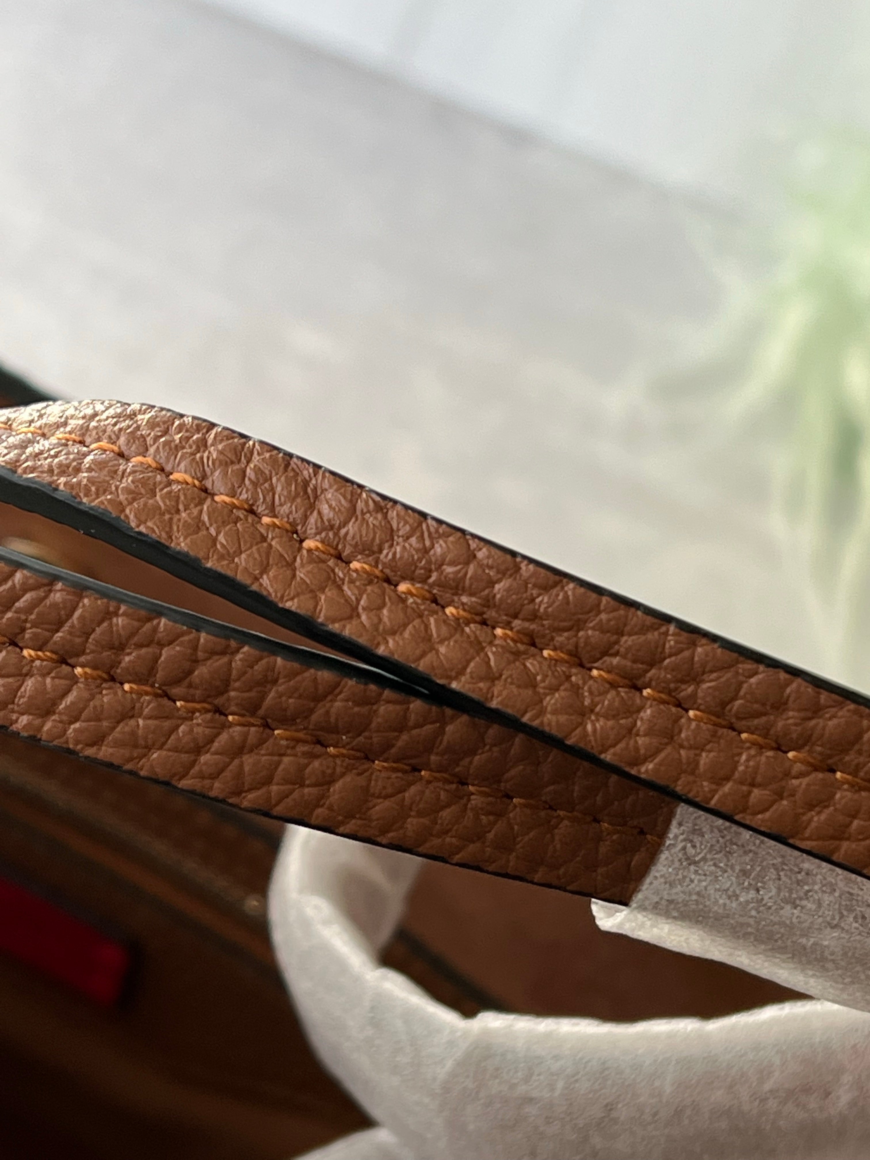 [TOP] VALENTINO  Rockstud Large Leather Tote - Brown