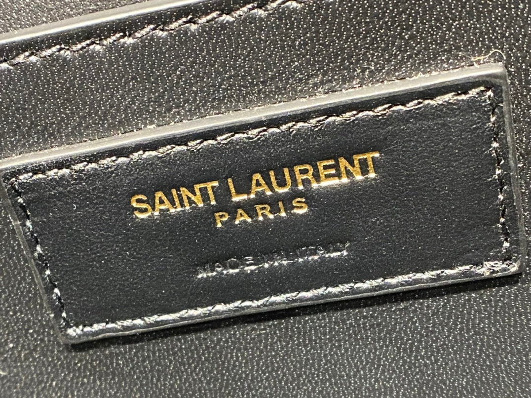 [TOP] Yves Saint Laurent YSL Solferino Medium Box Bag - Dark Grey
