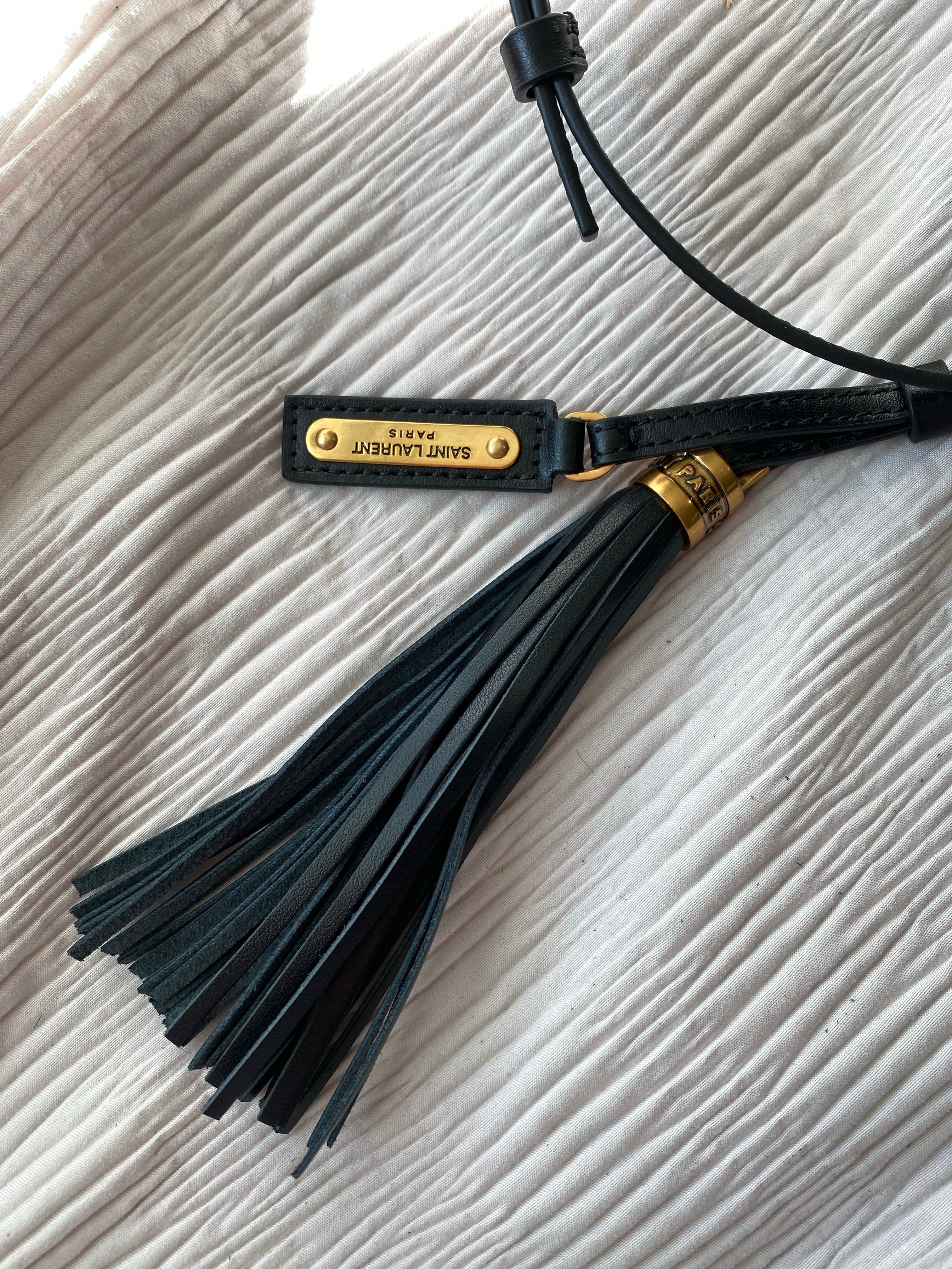 [TOP] Yves Saint Laurent YSL LouLou Camera Bag - Black w GHW