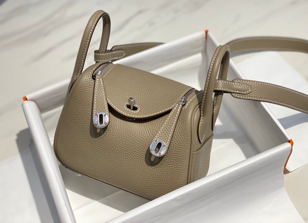 [TOP] HERMES Lindy Mini Bag 20cm  - Turtle Dove