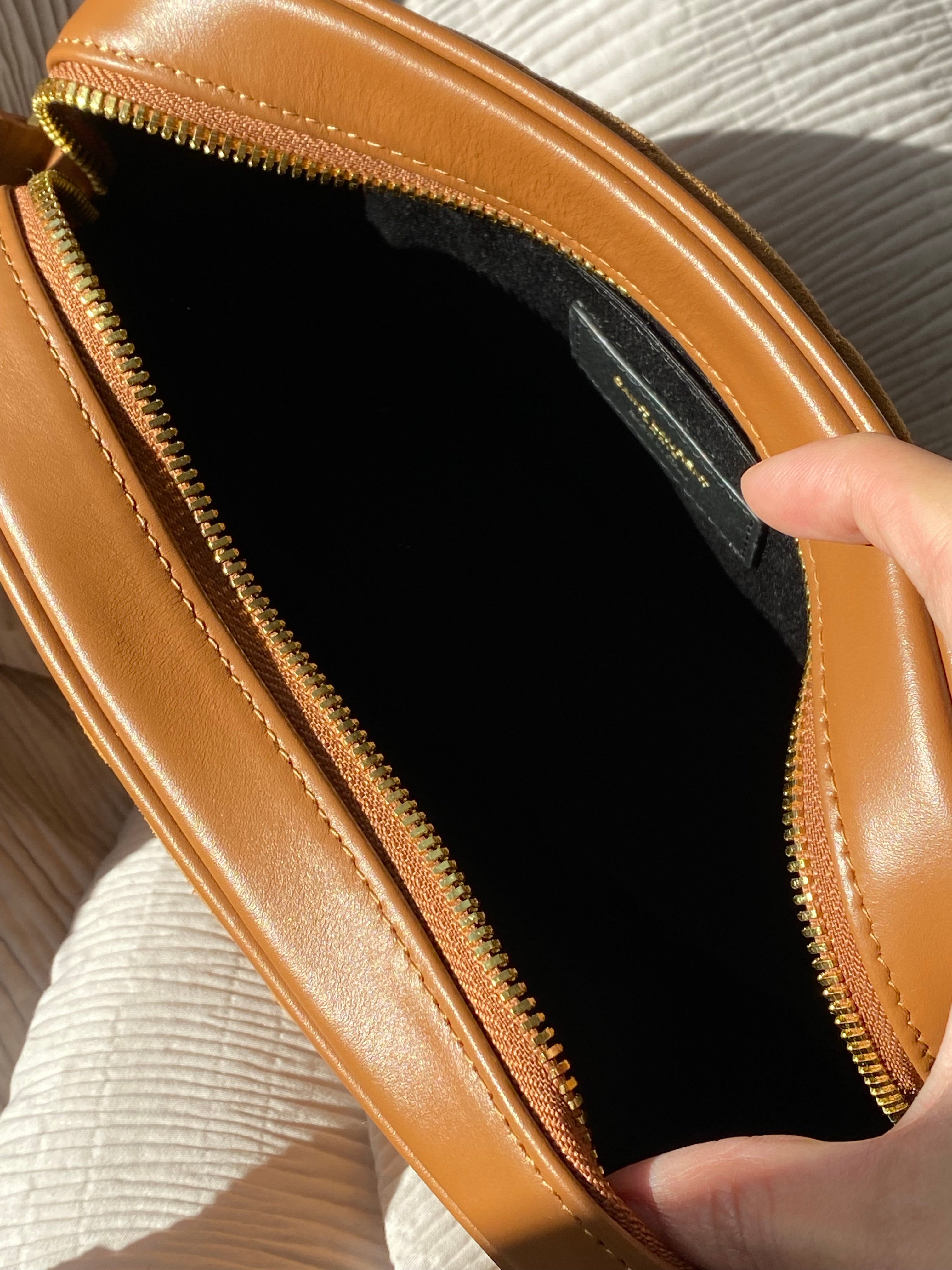 [TOP] Yves Saint Laurent YSL Loulou Camera Bag in Quilted Suede 23.5*16*7CM- BROWN