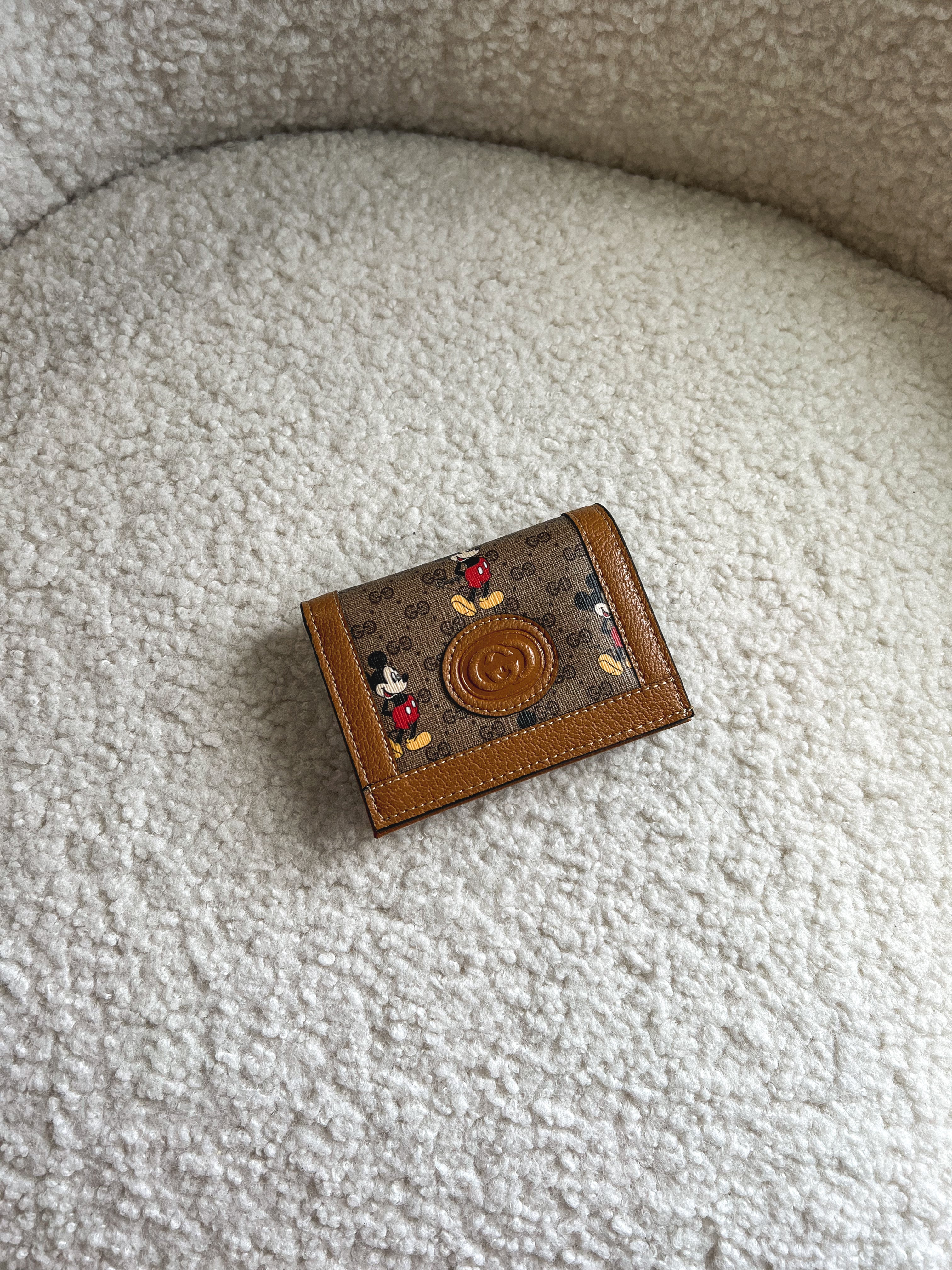 [TOP] GUCCI G*G Disney Mickey Mouse Card Coin Wallet