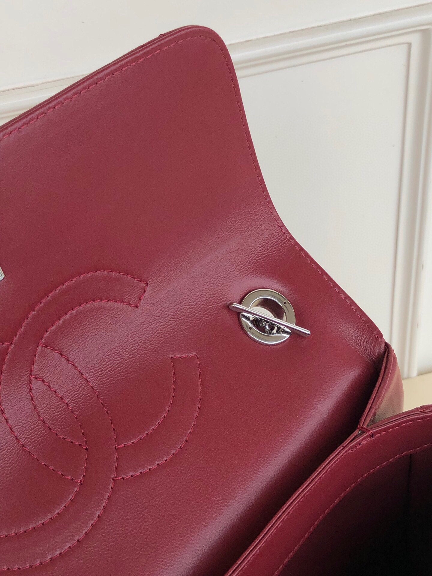 [TOP] CHANEL CoCo Handle Bag Trendy Quilted Small 20cm - Bordeux & SHW