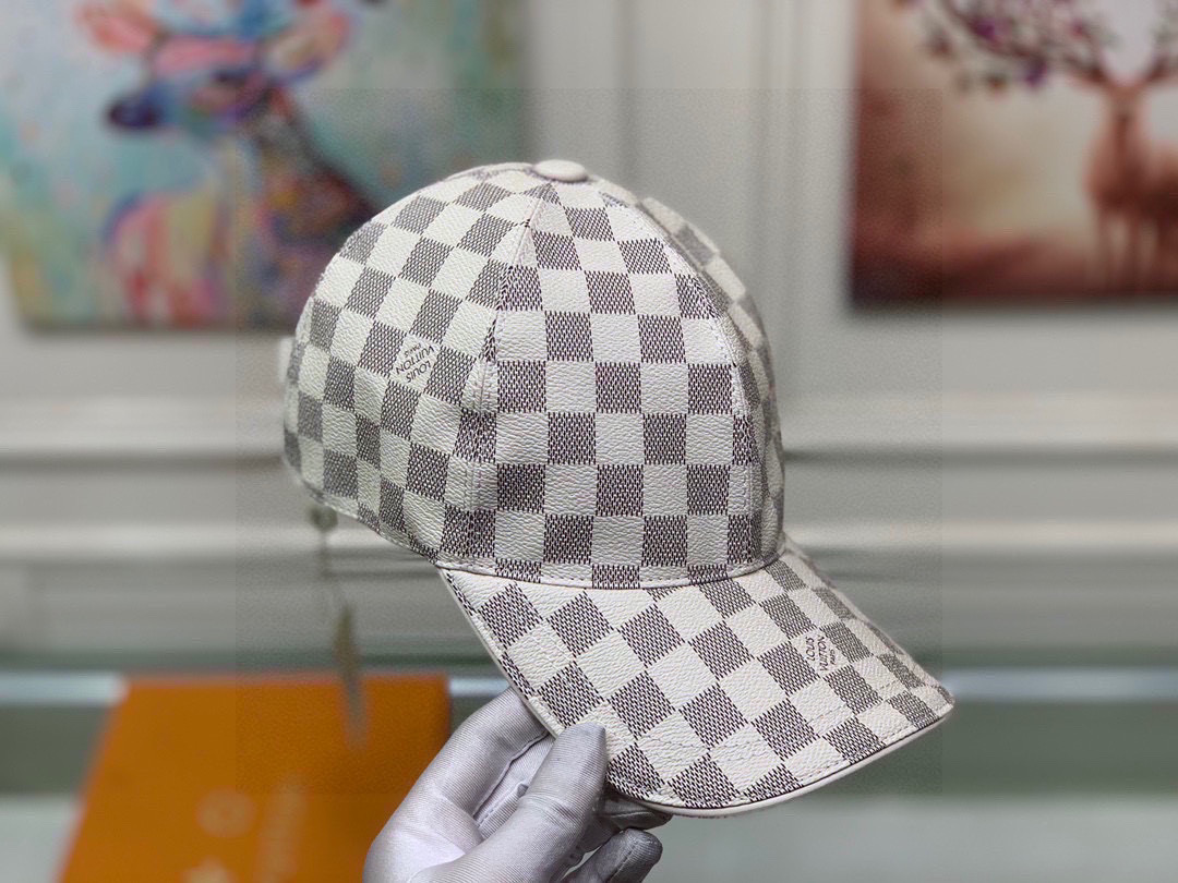 [TOP] Louis Vuitton LV Baseball Hat Canvas - Damier Azur