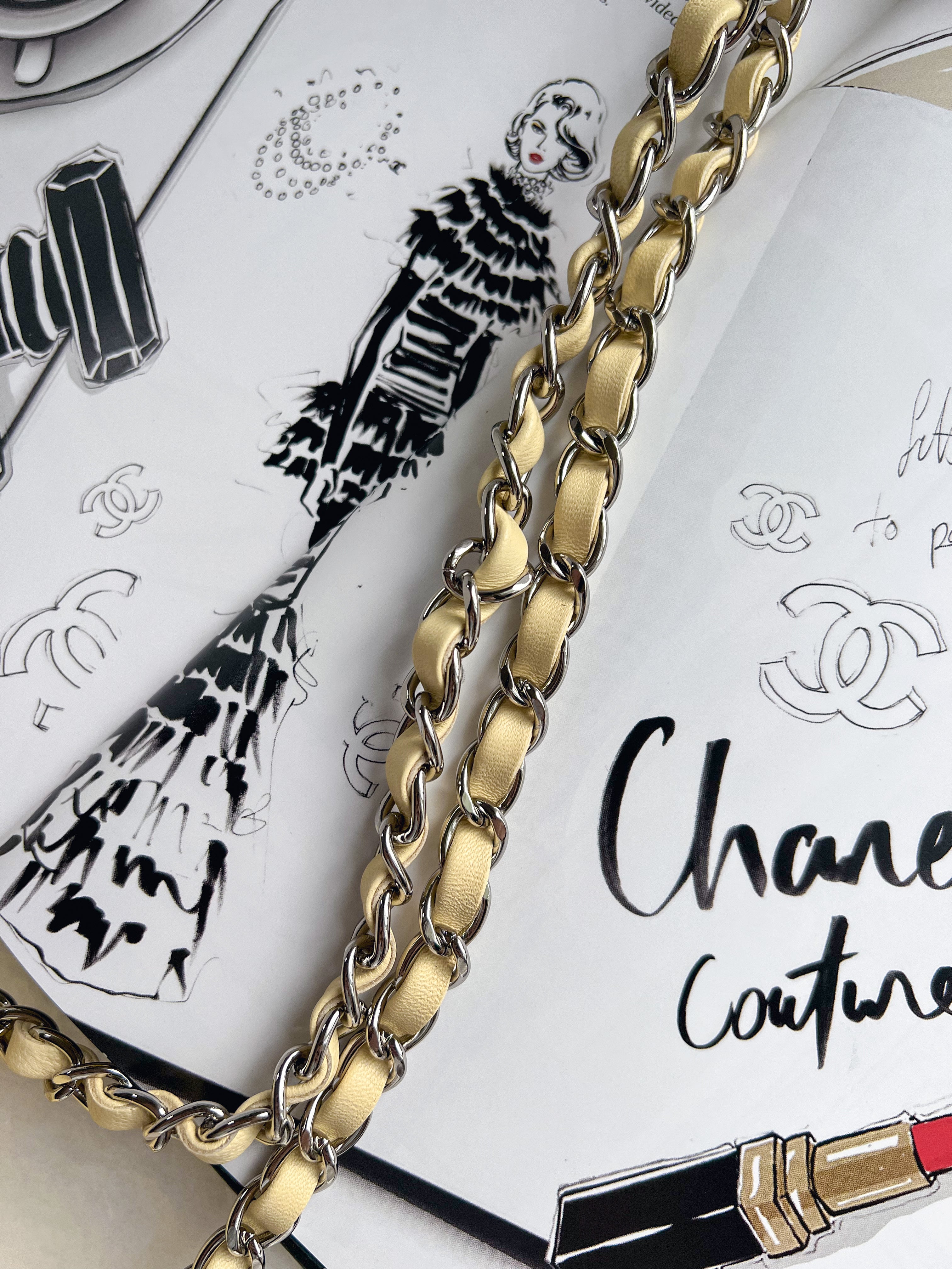 [TOP] CHANEL Classic Flap Bag Lambskin New Mini  13.5*17*8CM - Light Yellow & SHW