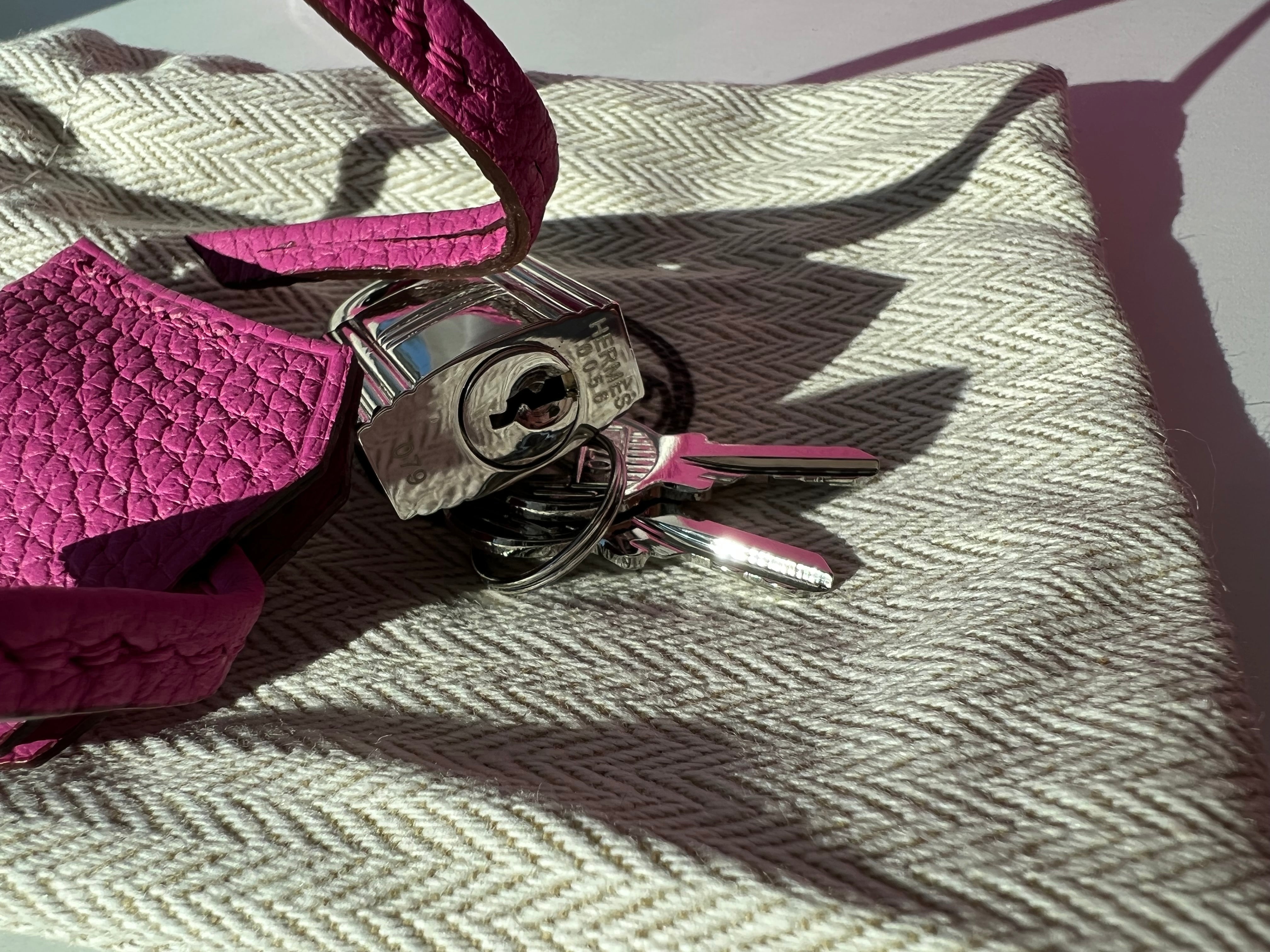 [TOP] HERMES Kelly Togo Leather 25cm - Rose Pourpre